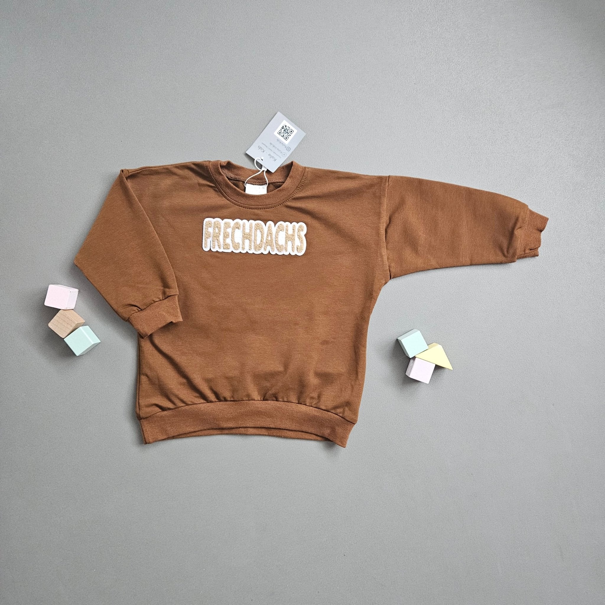 Pullover Gr.74 / Frechdachs / braun - Kalie - Kids