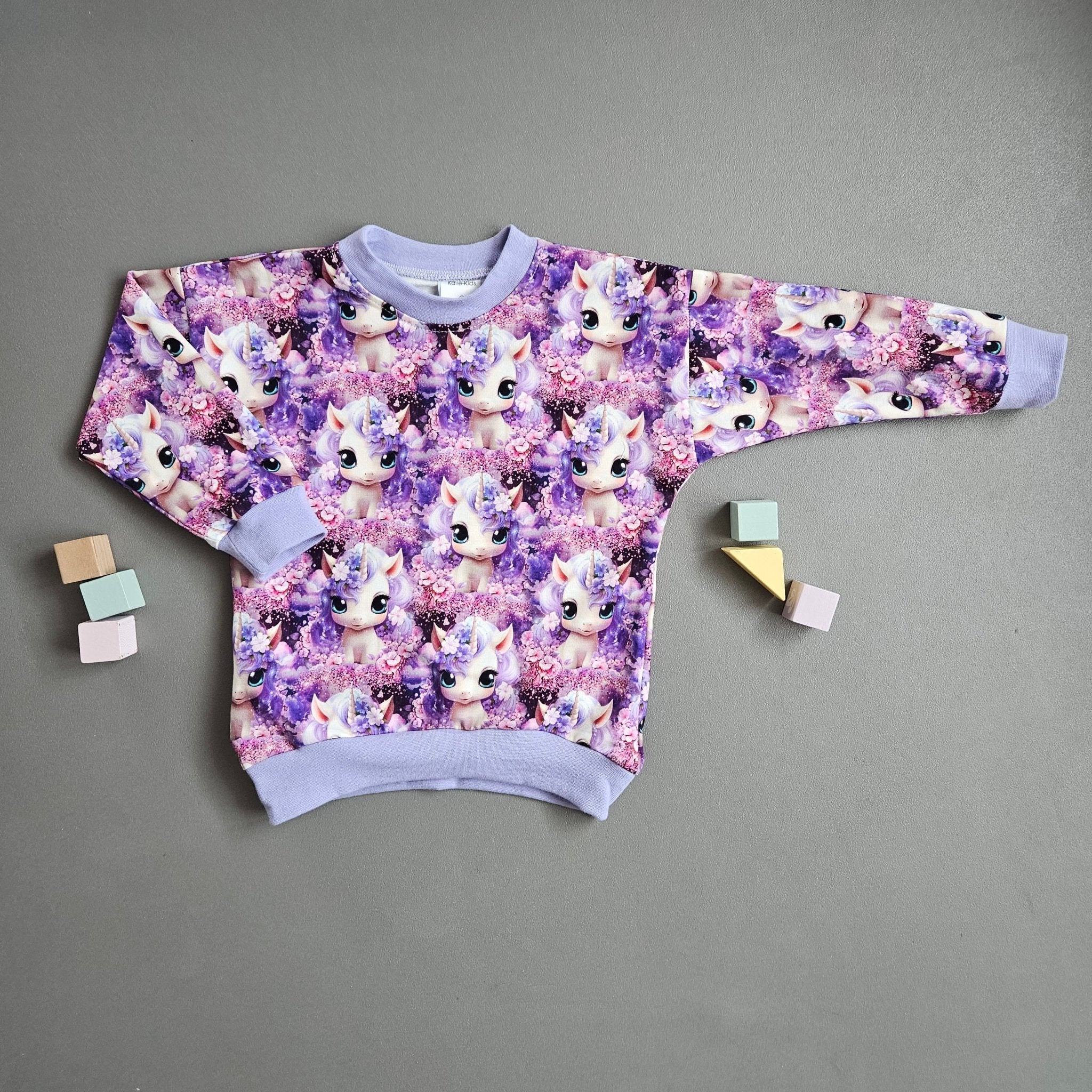Pullover Gr.98 / Einhorn lila - Kalie - Kids