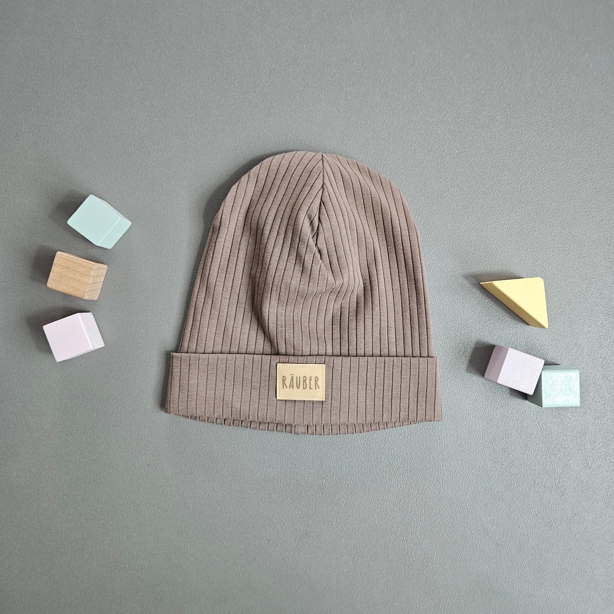 Beanie Ku. 54 - 59 cm / braun / Räuber - Kalie - Kids
