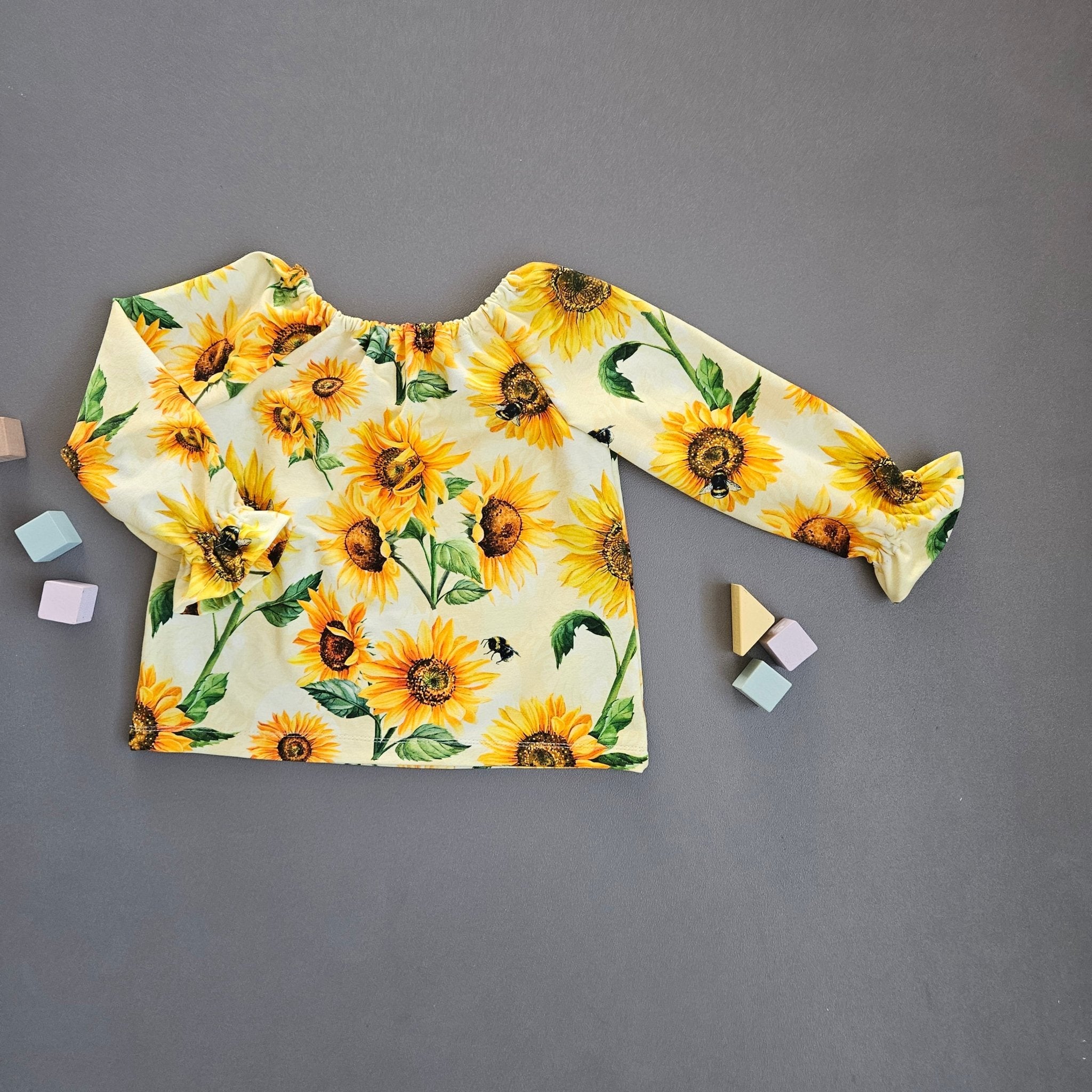 Bluse Gr.104 / Sonnenblumen - Kalie - Kids