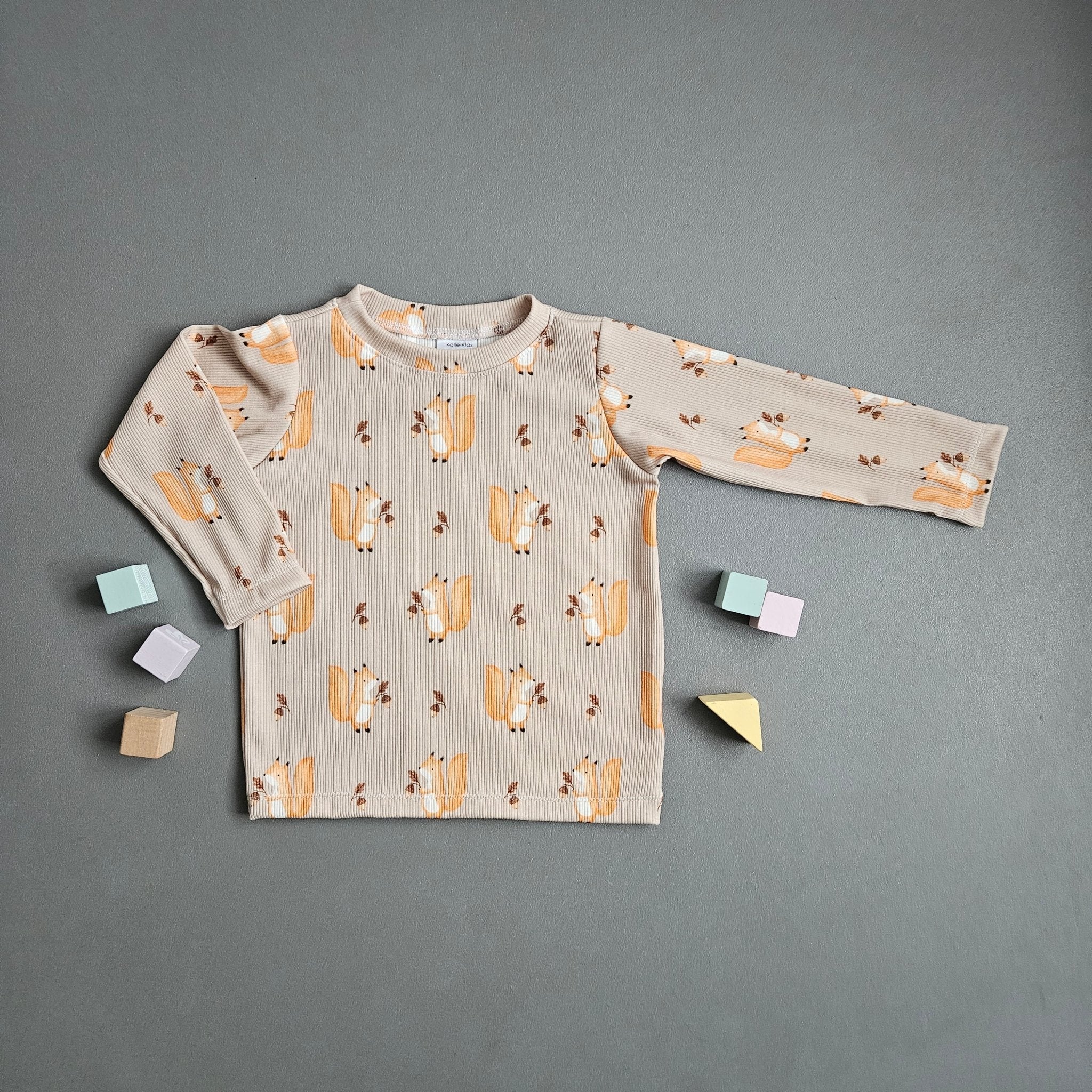 Langarmshirt Gr.98 / Eichhörnchen - Kalie - Kids