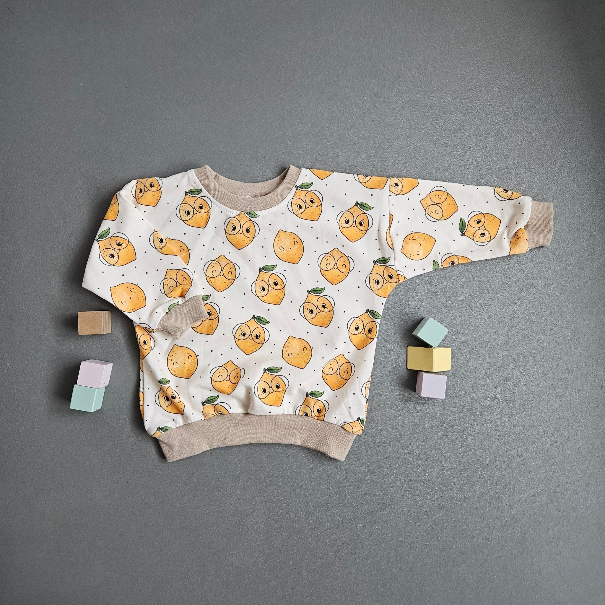 Pullover Gr.80 / Zitronen - Kalie - Kids