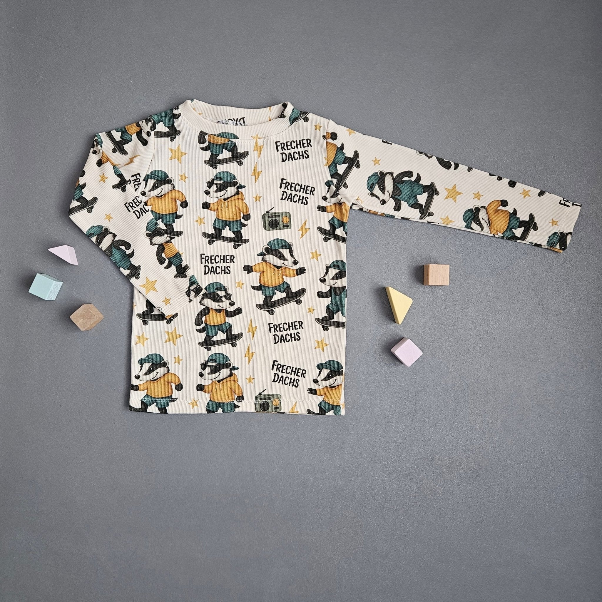 Langarmshirt Gr.92/ Frecher Dachs - Kalie - Kids