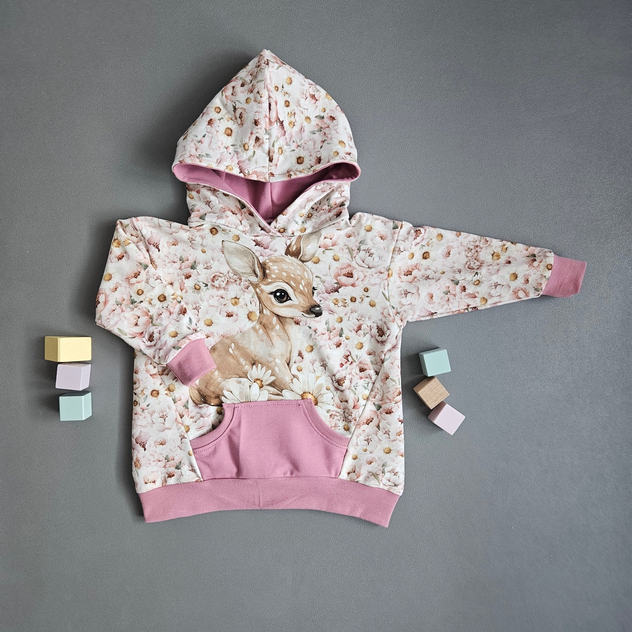 Hoodie Gr.86 / Blütenkitz - Kalie - Kids