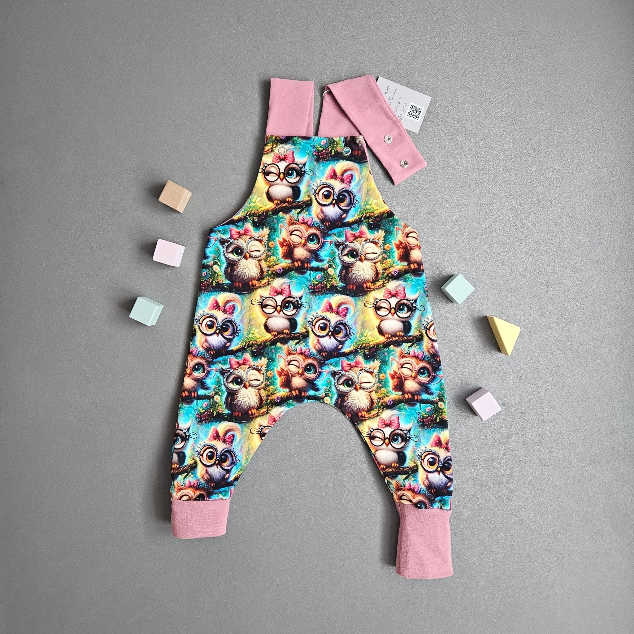 Latzhose Gr.74 / Eule - Kalie - Kids