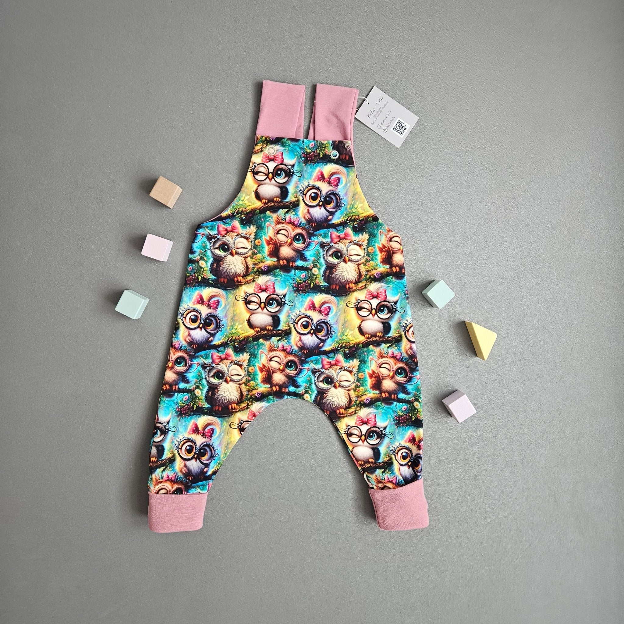 Latzhose Gr.74 / Eule - Kalie - Kids