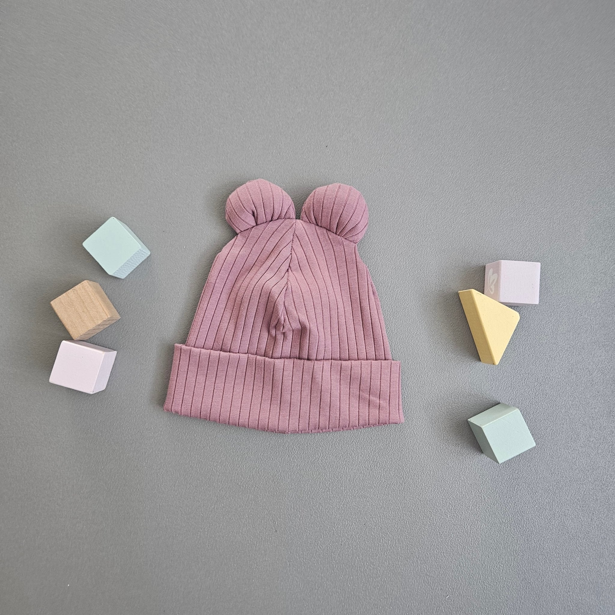 Beanie Ku. 40 - 44cm / rosa Öhrchen - Kalie - Kids