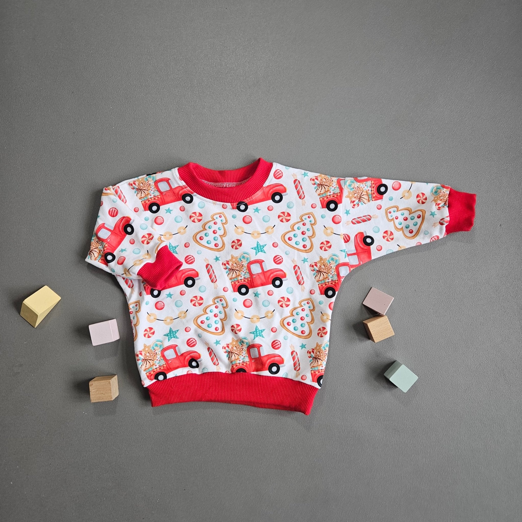 Pullover Gr.74 / Weihnachtsauto - Kalie - Kids