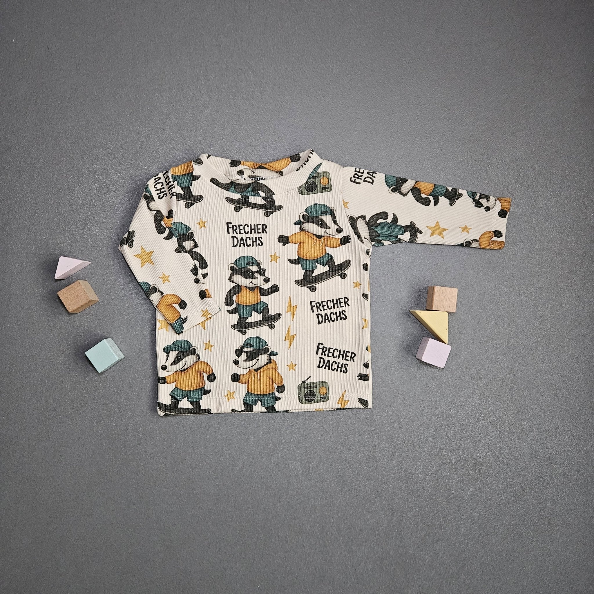 Langarmshirt Gr.68 / Frecher Dachs - Kalie - Kids