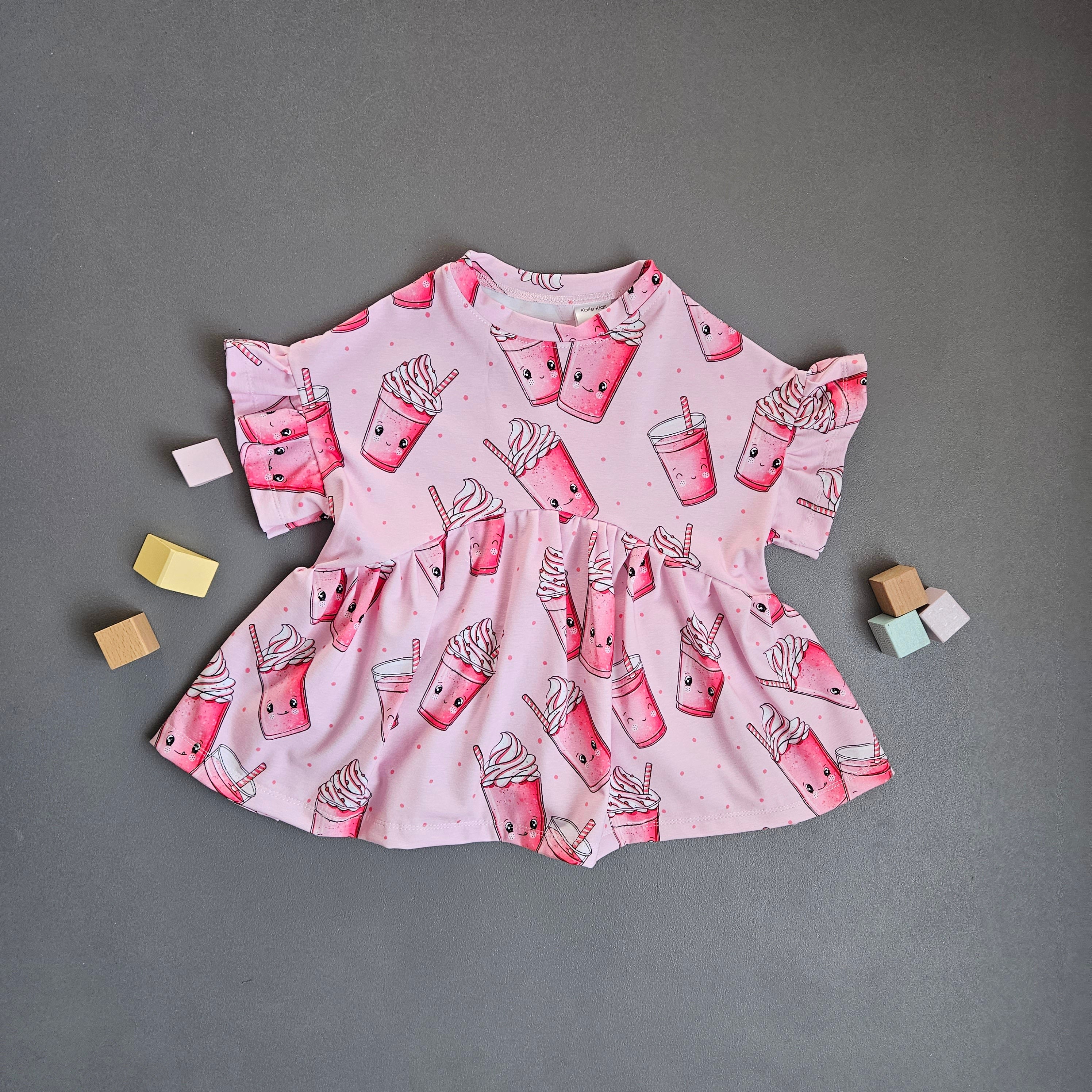 Rüschchenshirt Gr.110 / Milch Shake