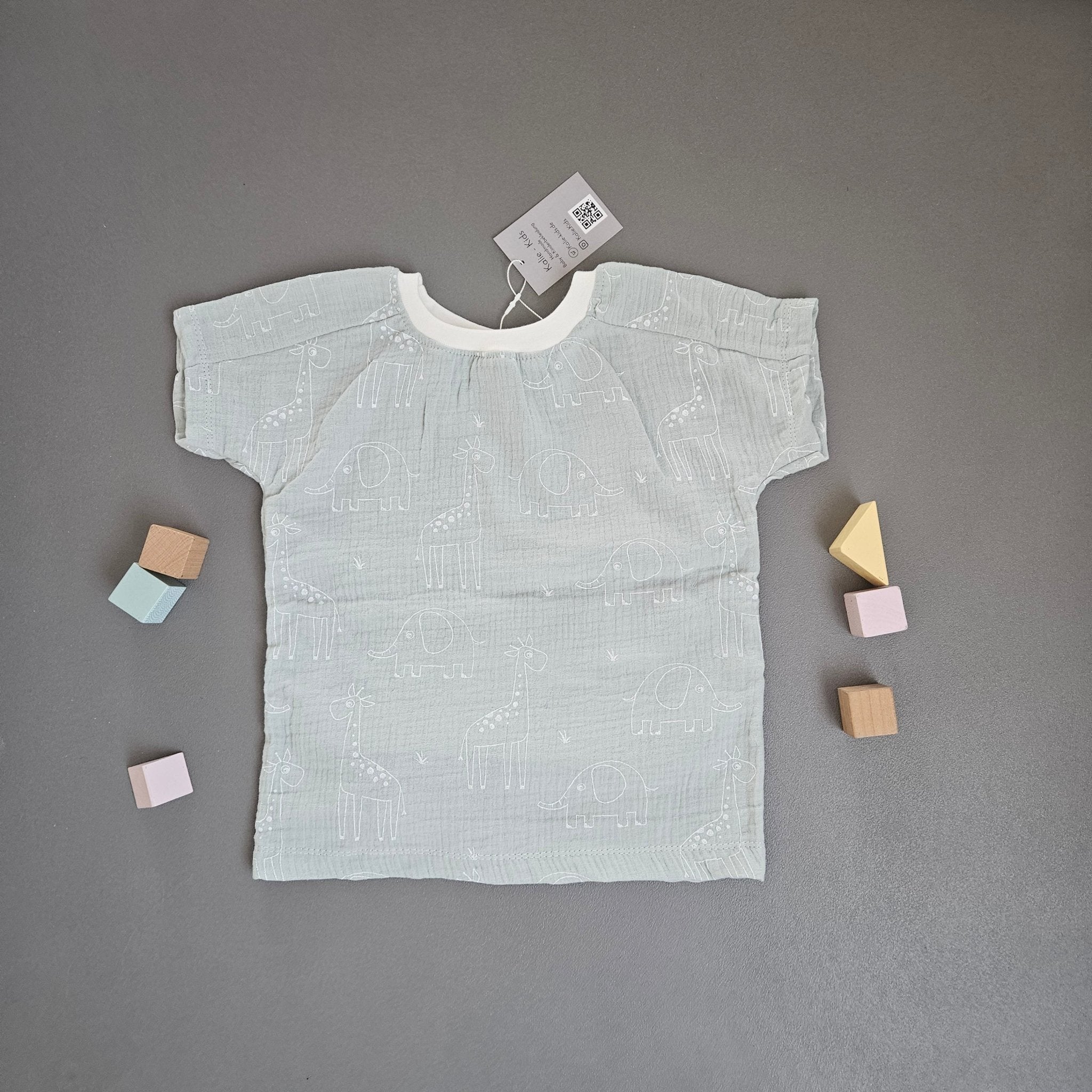 T-Shirt Gr.98 / Mint tierchen - Kalie - Kids