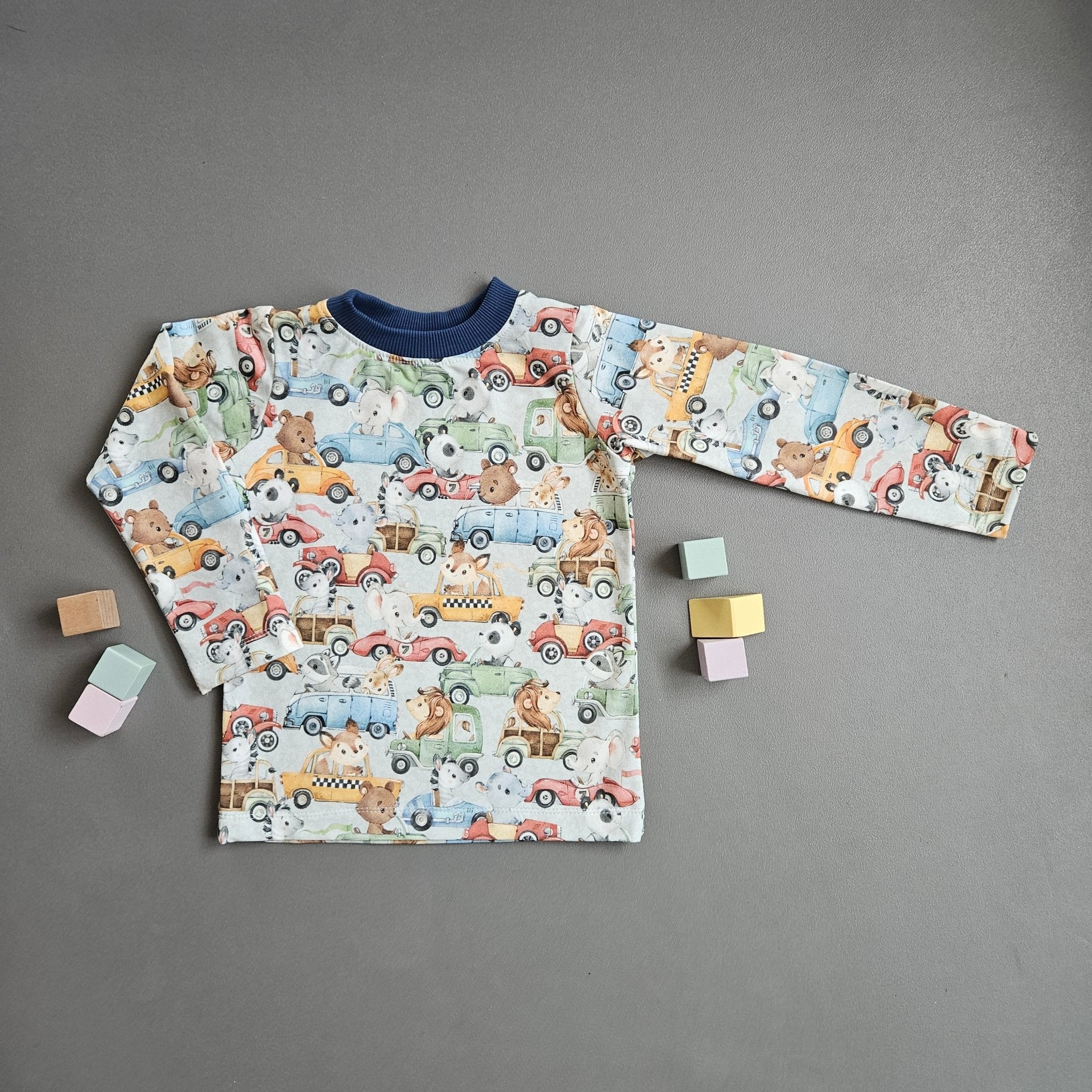 Langarmshirt Gr.92 / Autos - Kalie - Kids