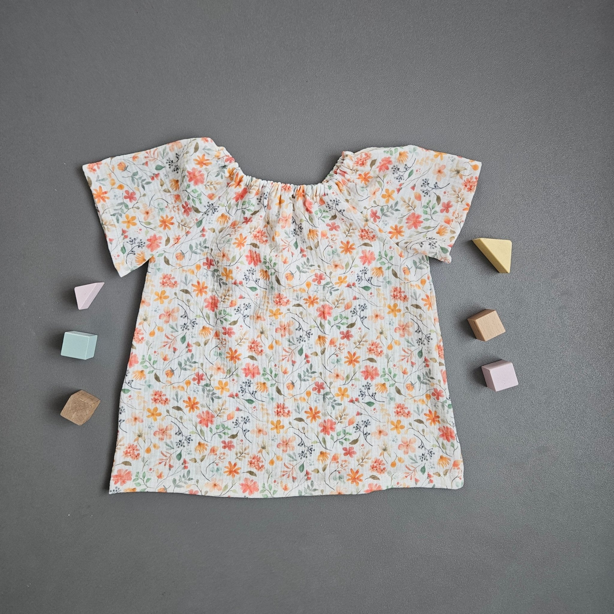 Bluse Gr.86 / Blütenwiese - Kalie - Kids
