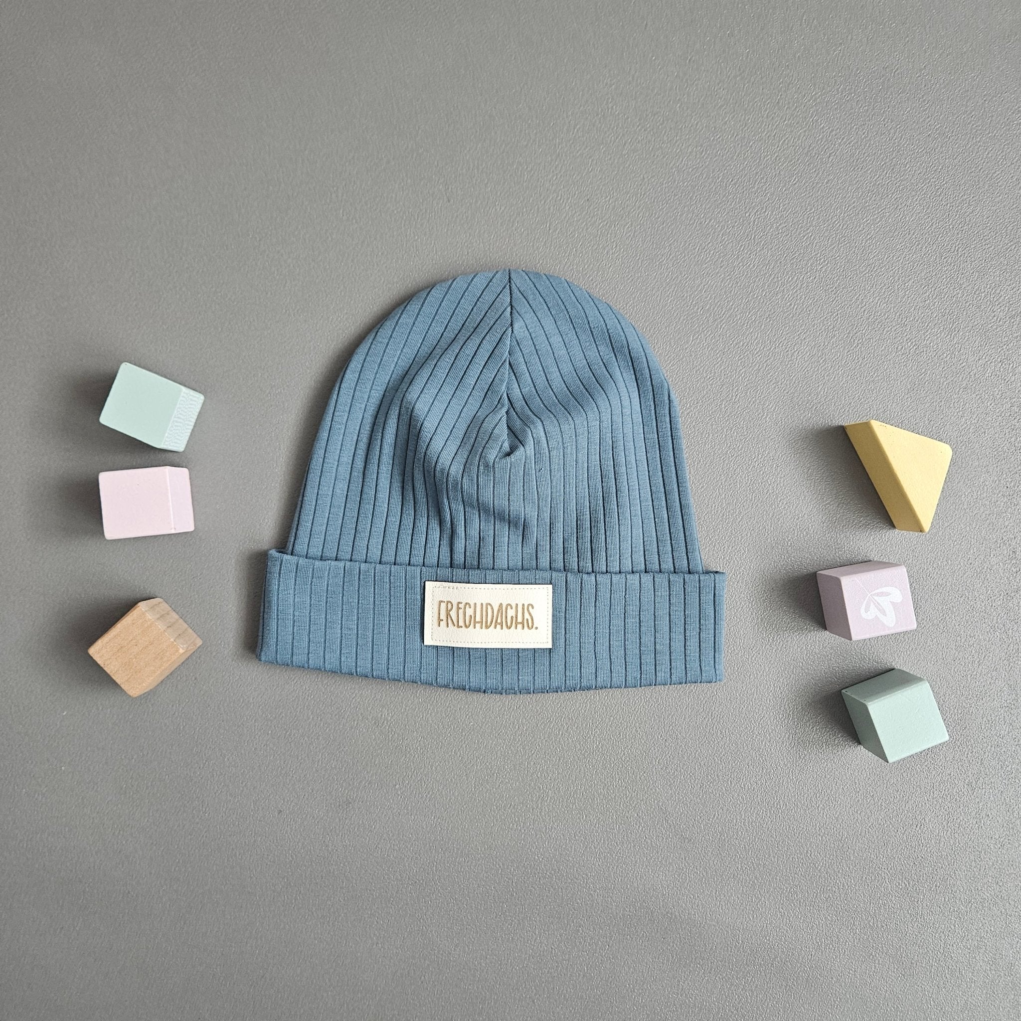 Beanie Ku.49 - 53 cm blau / Frechdachs - Kalie - Kids