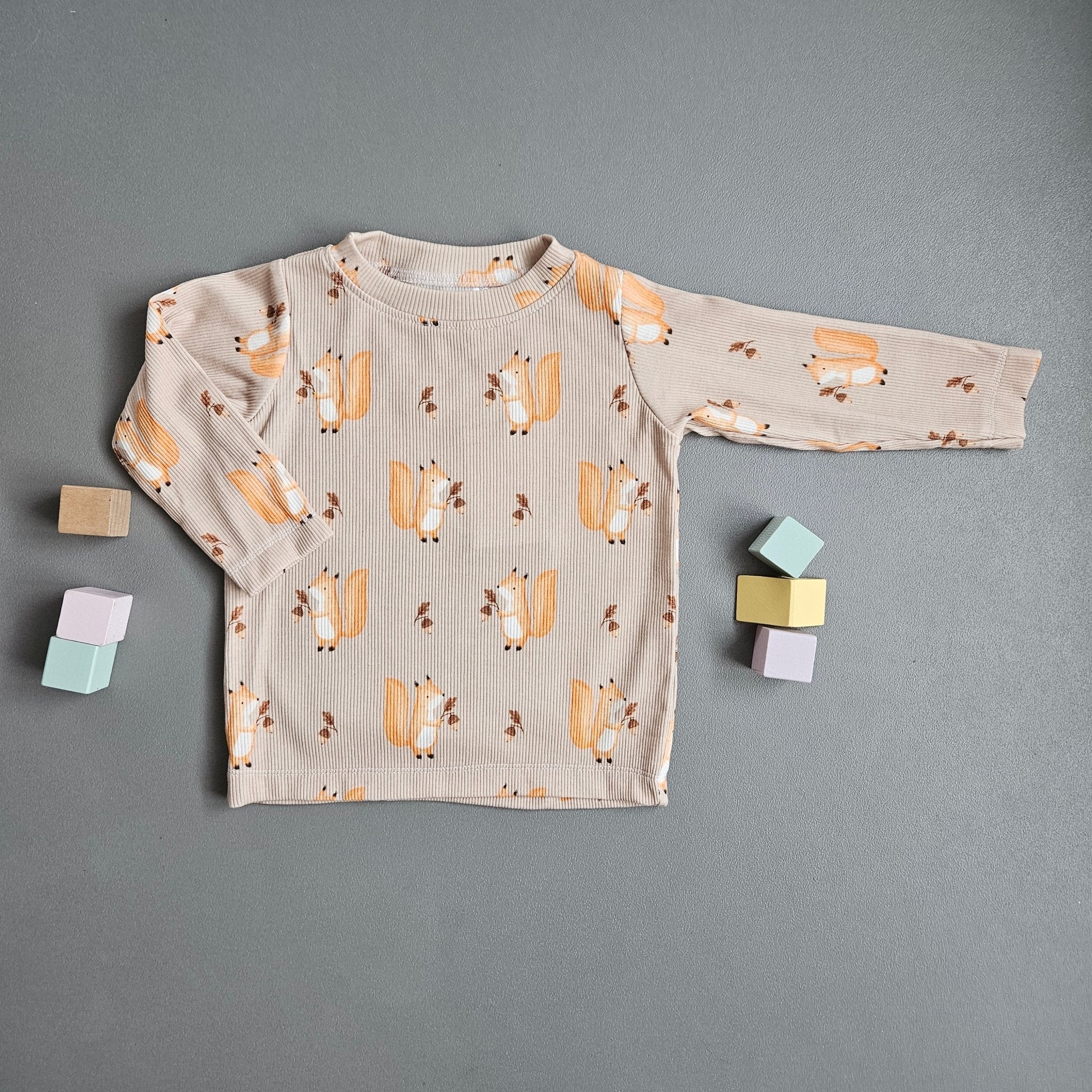 Langarmshirt Gr.80 / Eichhörnchen - Kalie - Kids