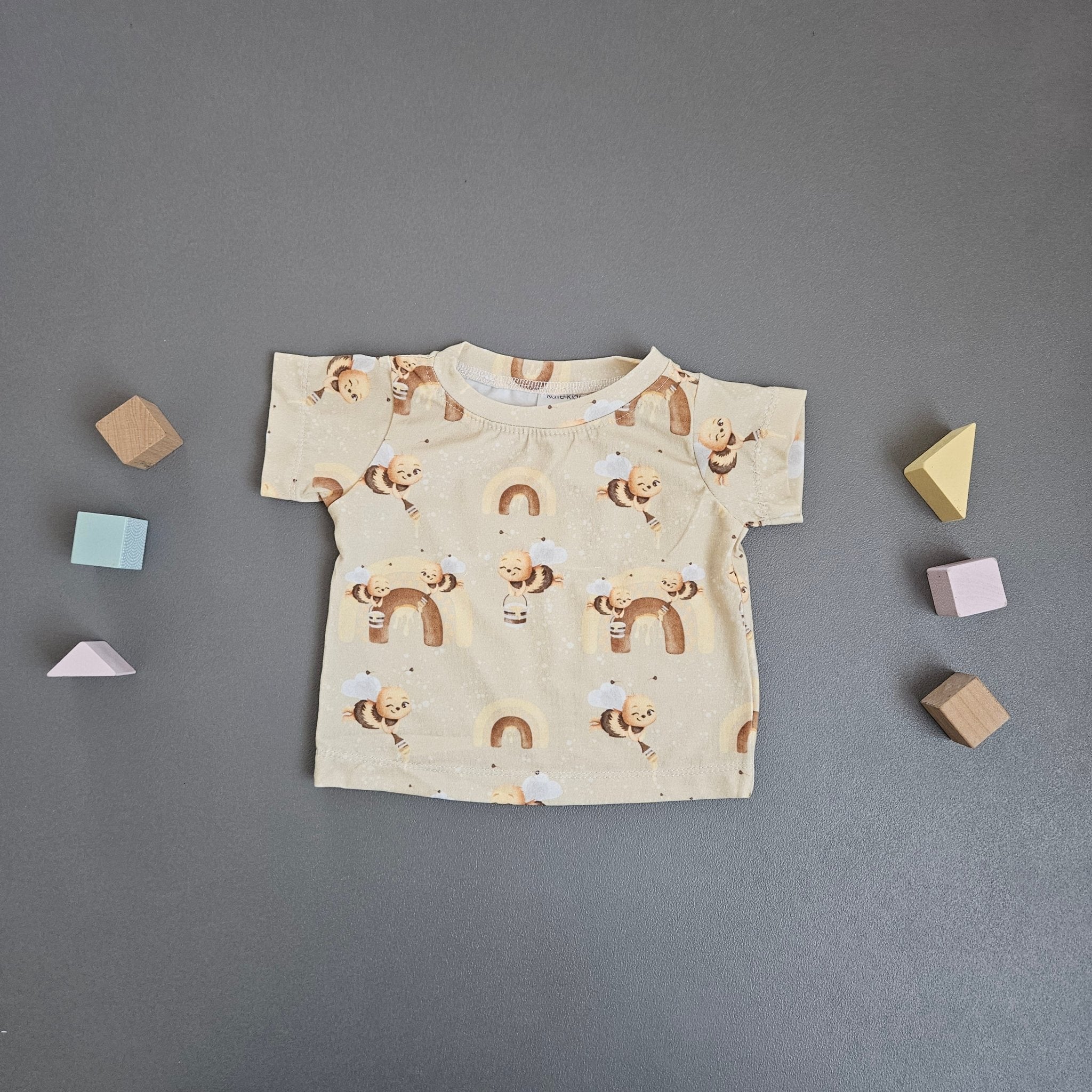 T-Shirt Gr.56 / Bienen Regenbogen - Kalie - Kids