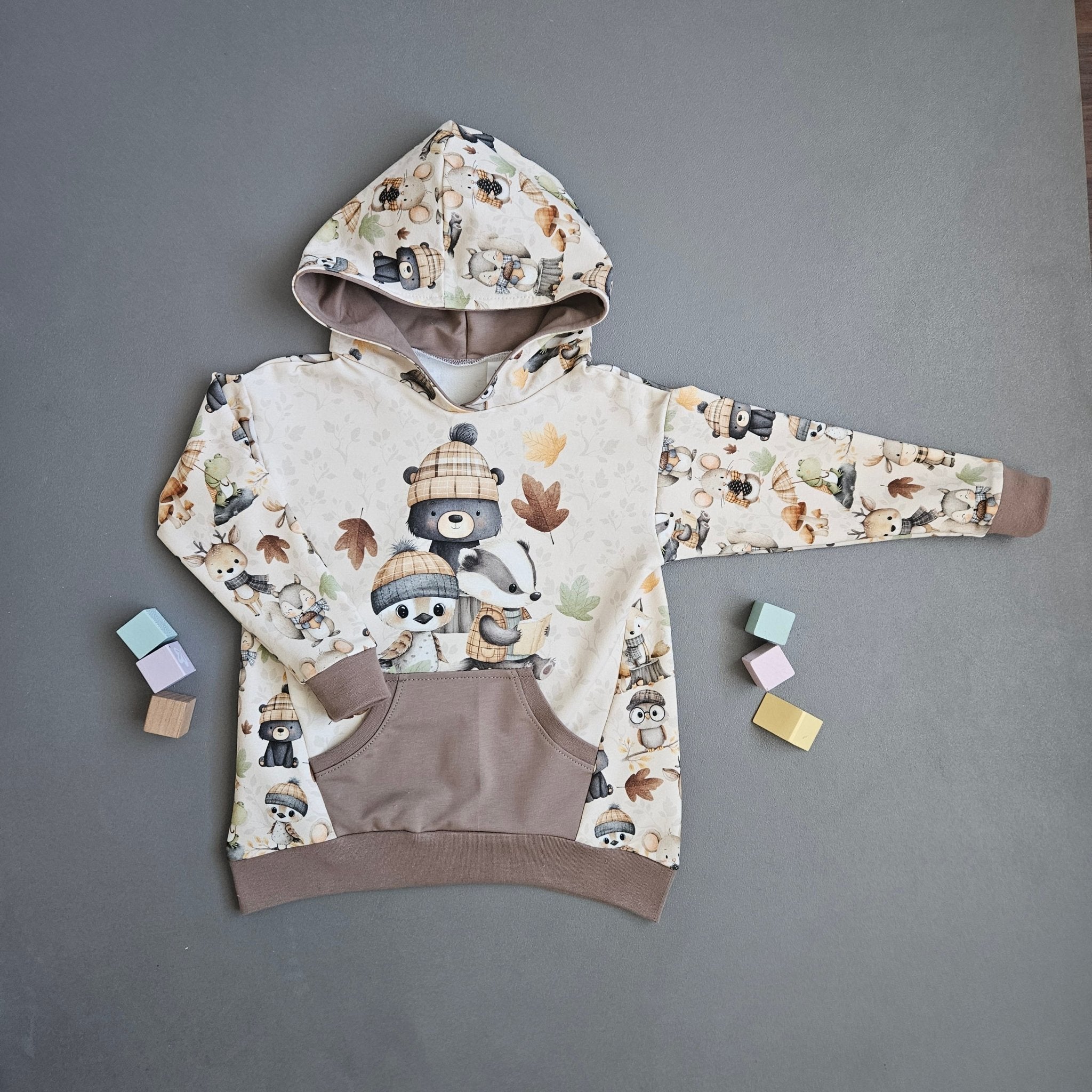 Hoodie Gr.116 / Herbstfreunde - Kalie - Kids