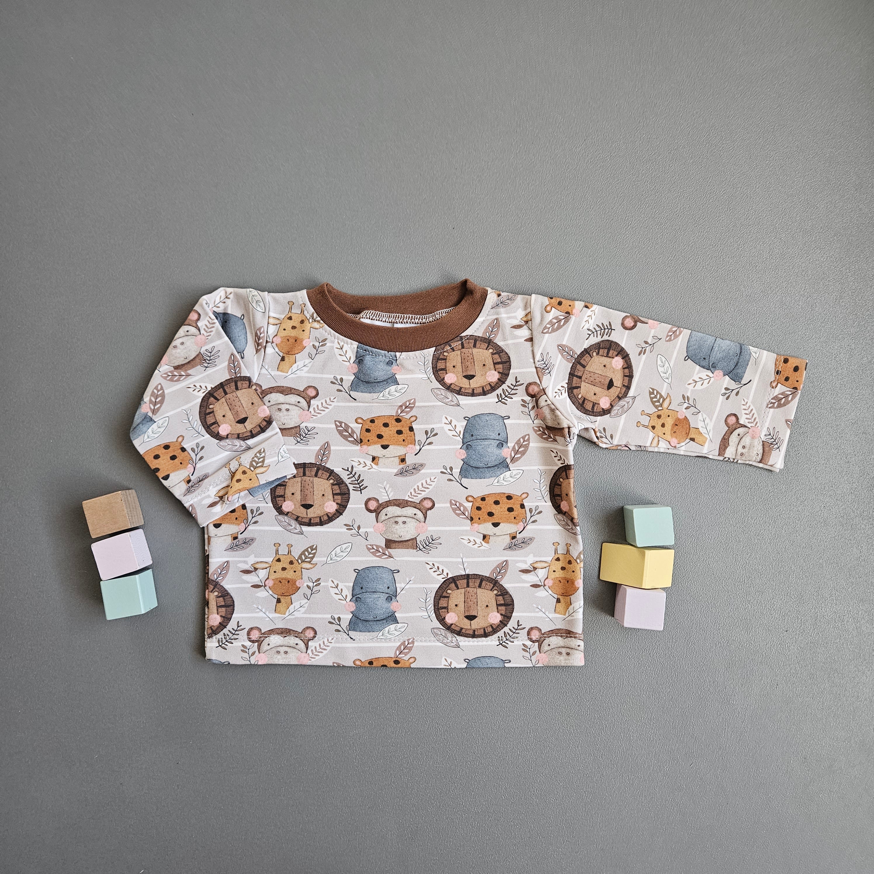 Langarmshirt Gr.68 / Safari