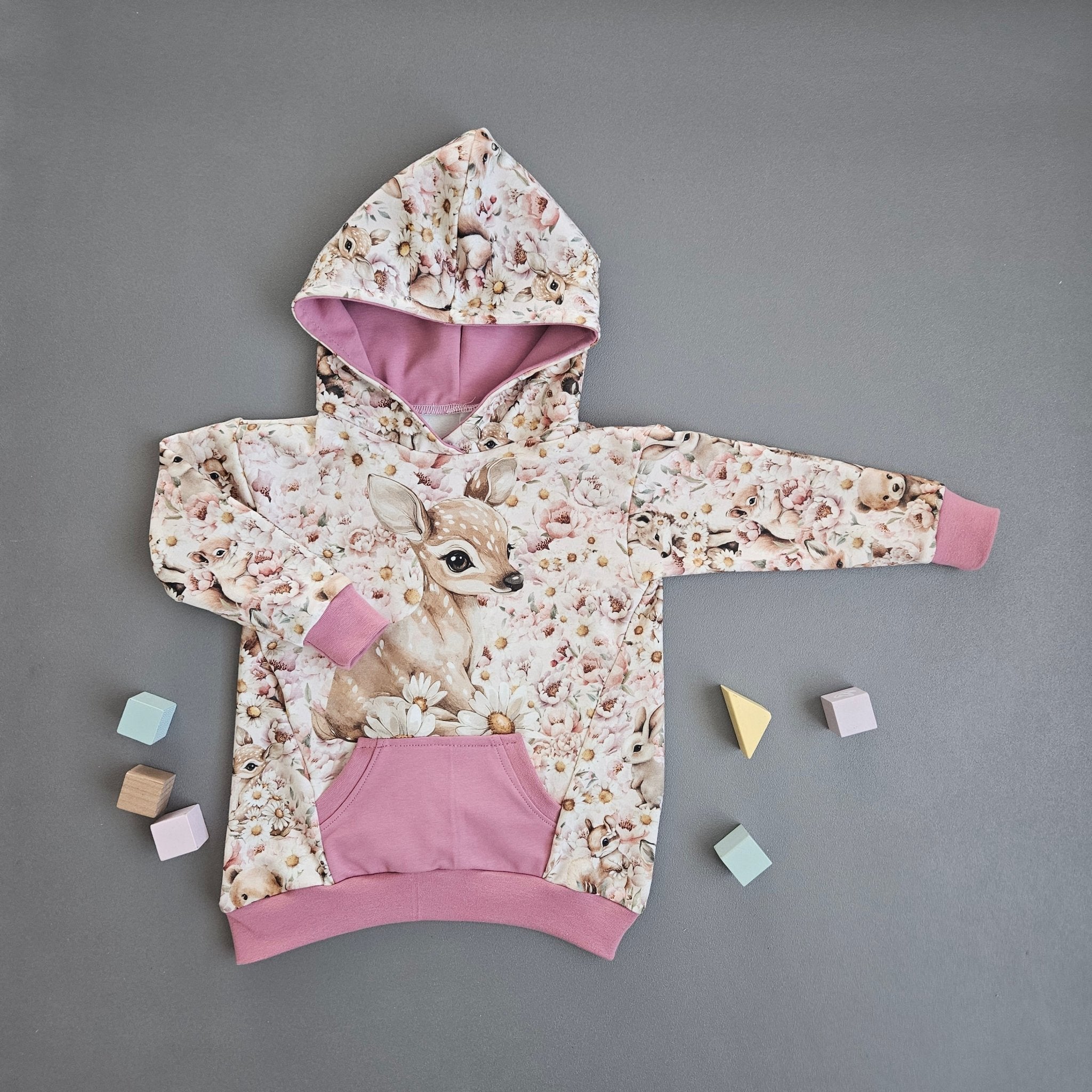 Hoodie Gr.98 / Blütenkitz - Kalie - Kids