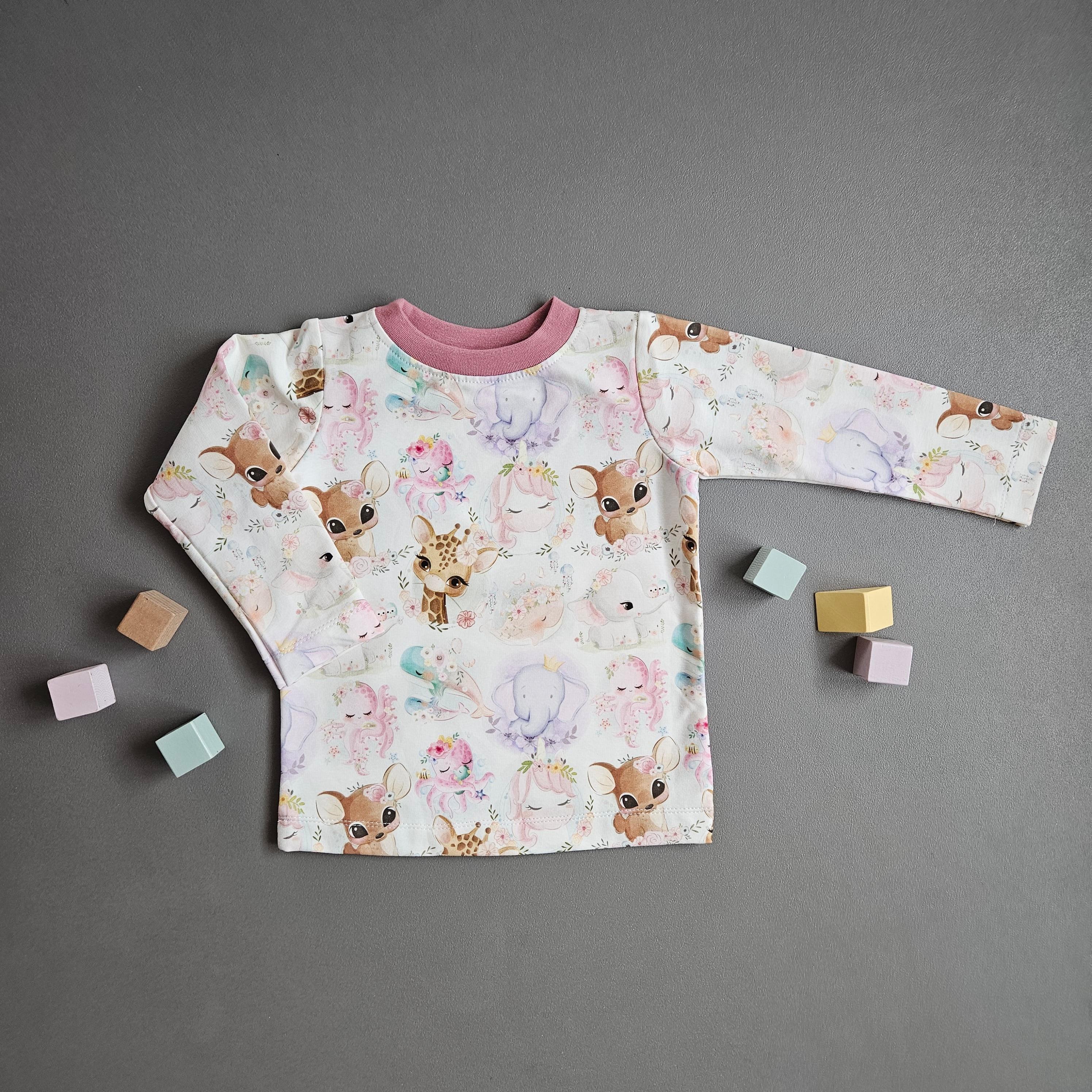 Langarmshirt Gr.80 / Tierchenparade
