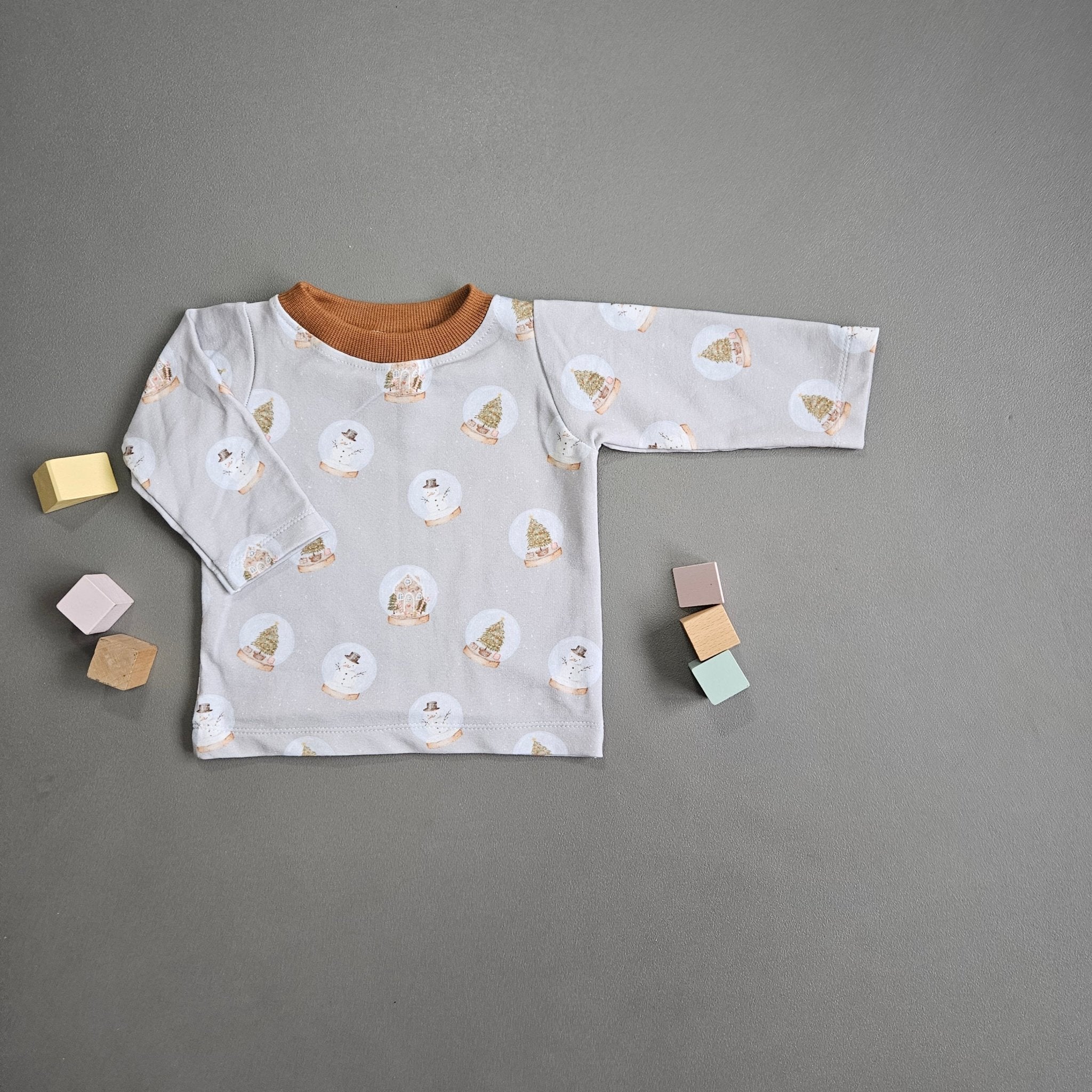 Langarmshirt Gr.74 / Schneekugel - Kalie - Kids