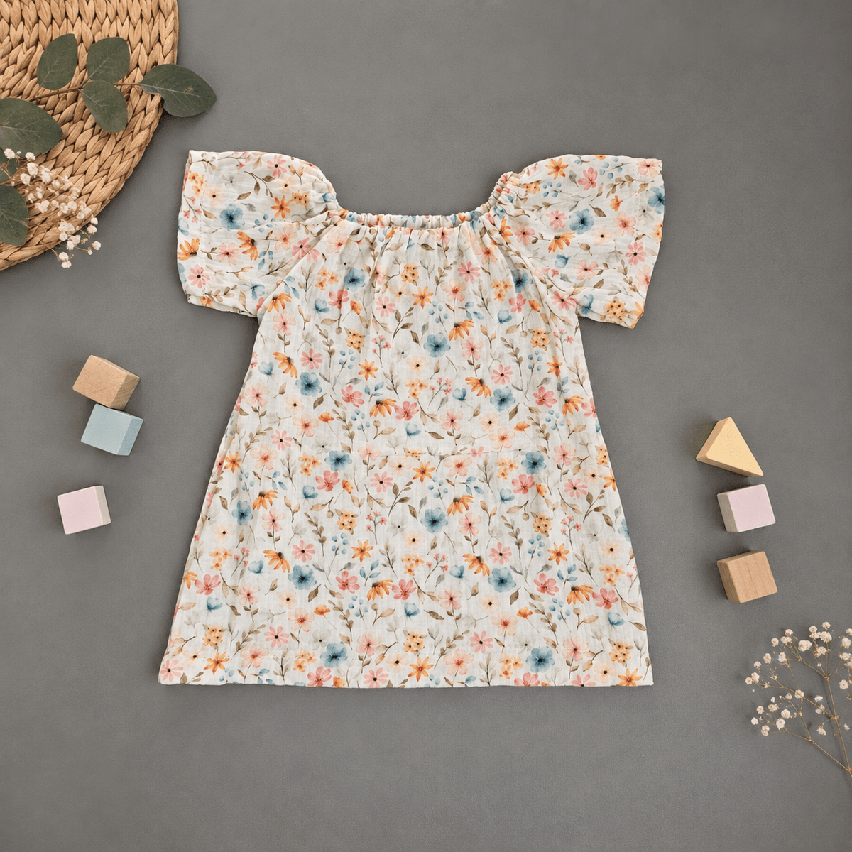 Bluse Gr.80 / Blümchen - Kalie - Kids