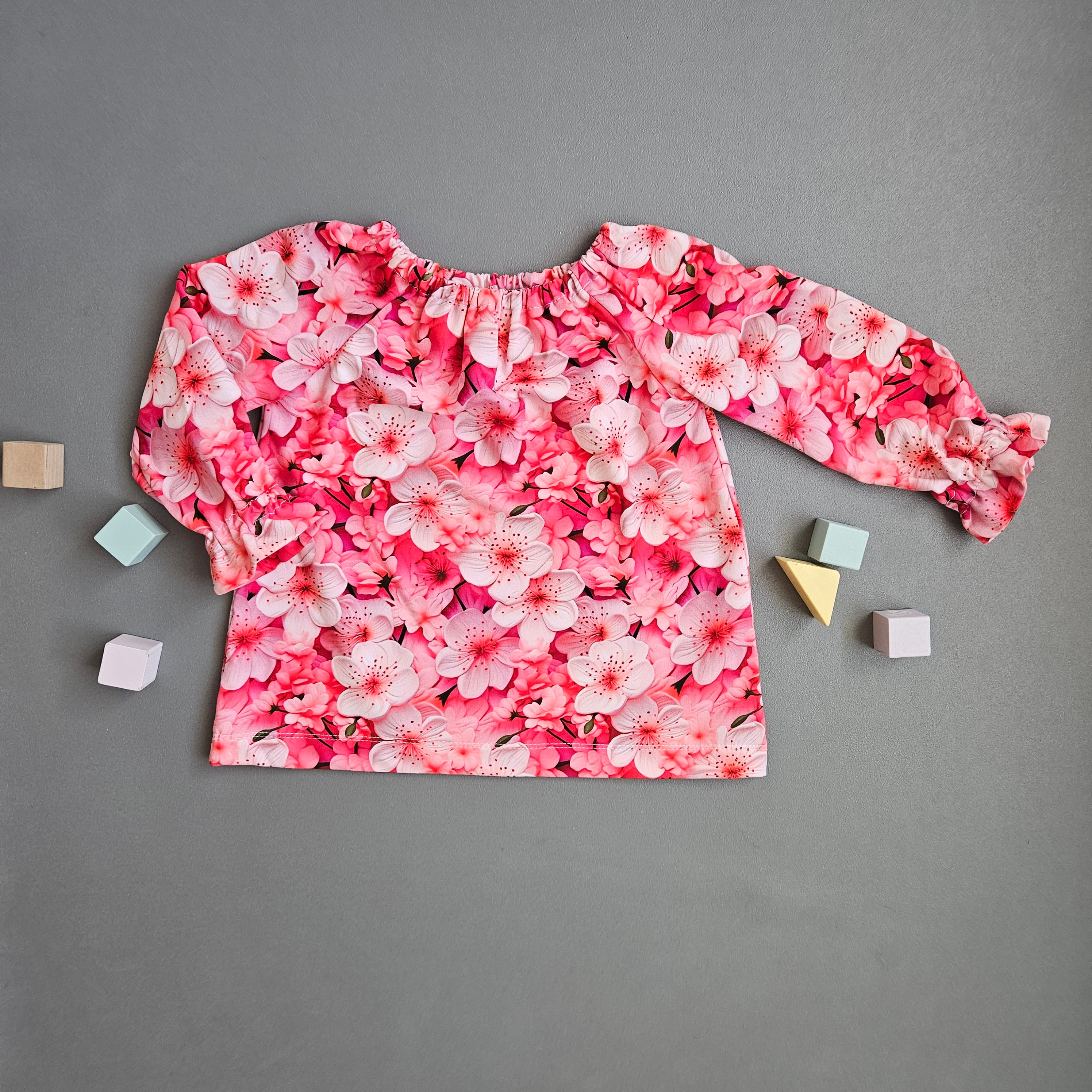 Bluse Gr.92 / Kirschblüten pink