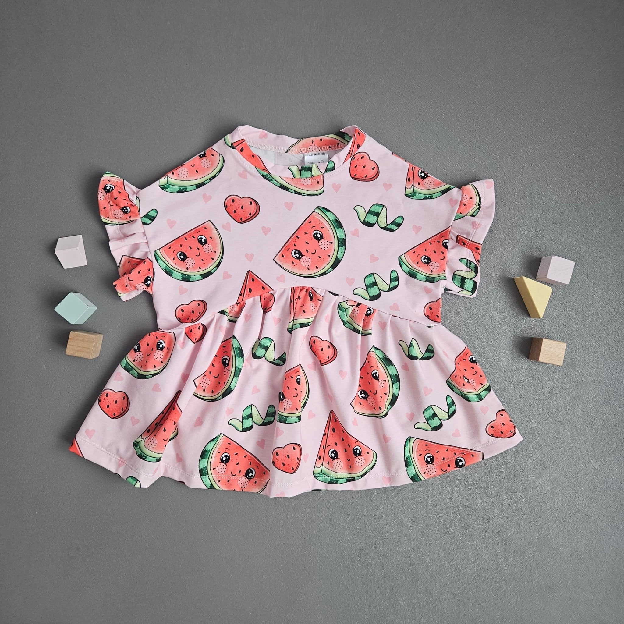 Rüschchenshirt Gr.80 / Melone - Kalie - Kids