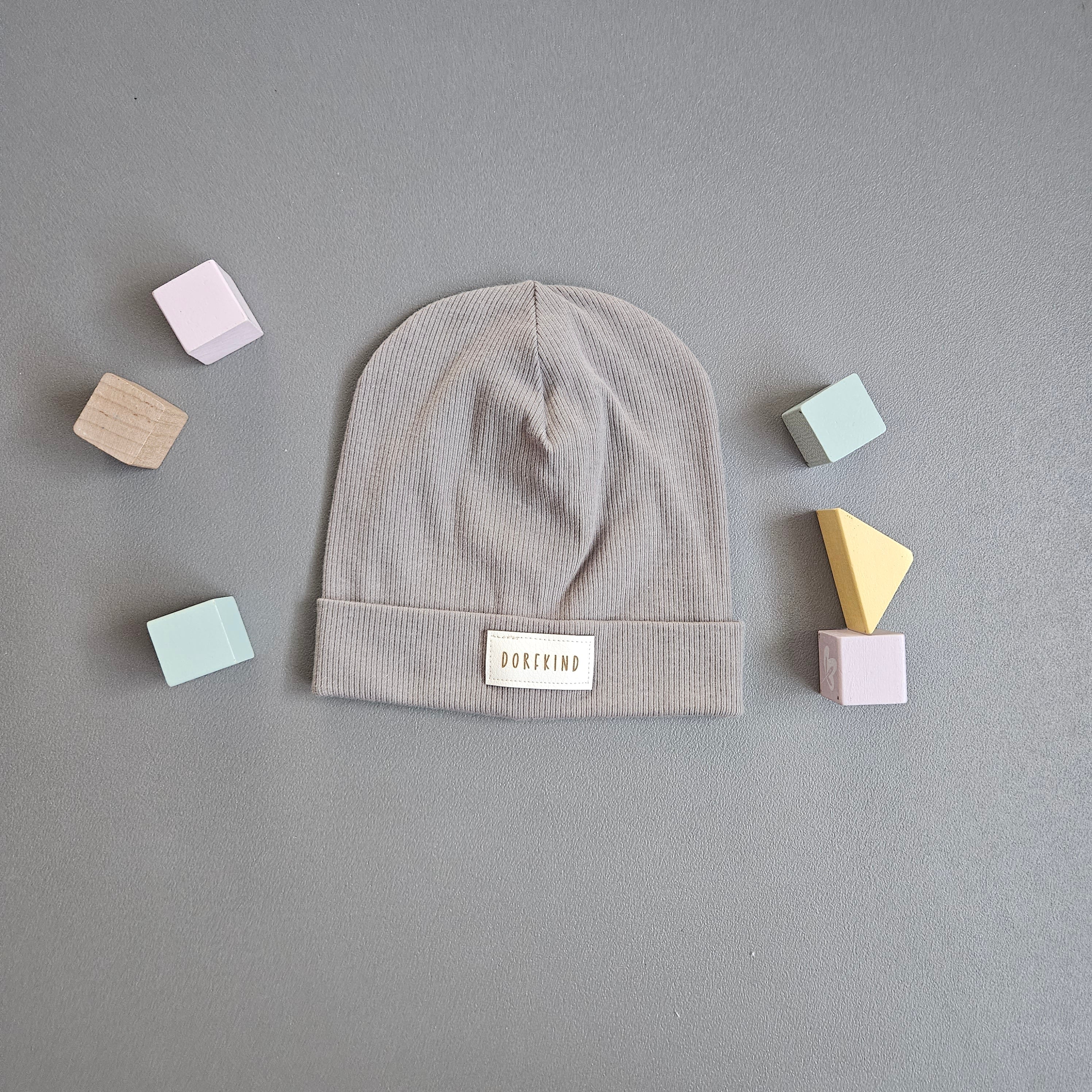 Beanie Ku.49-53 cm / Dorfkind / grau