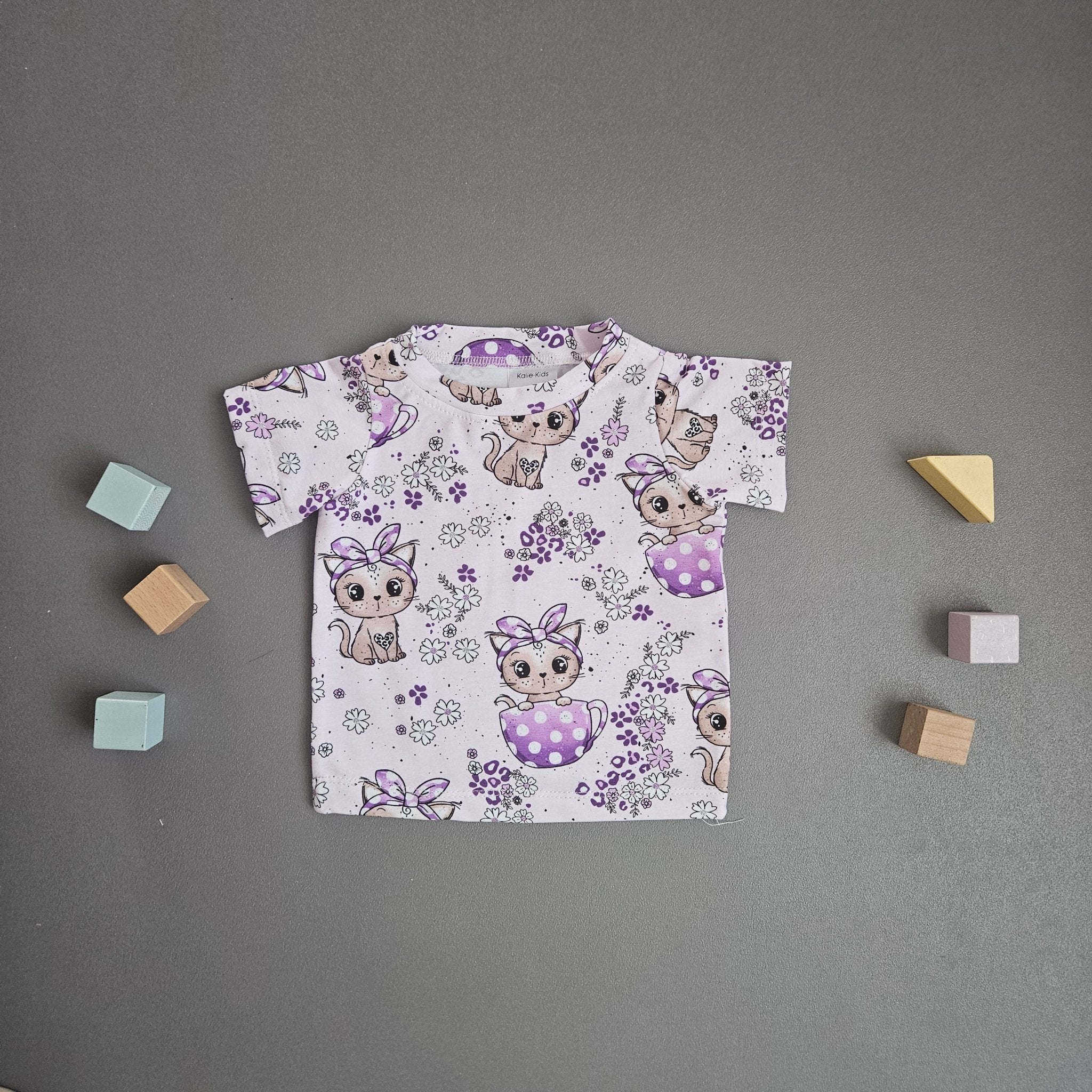 T-Shirt Gr.62 / Tassen Kitty - Kalie - Kids