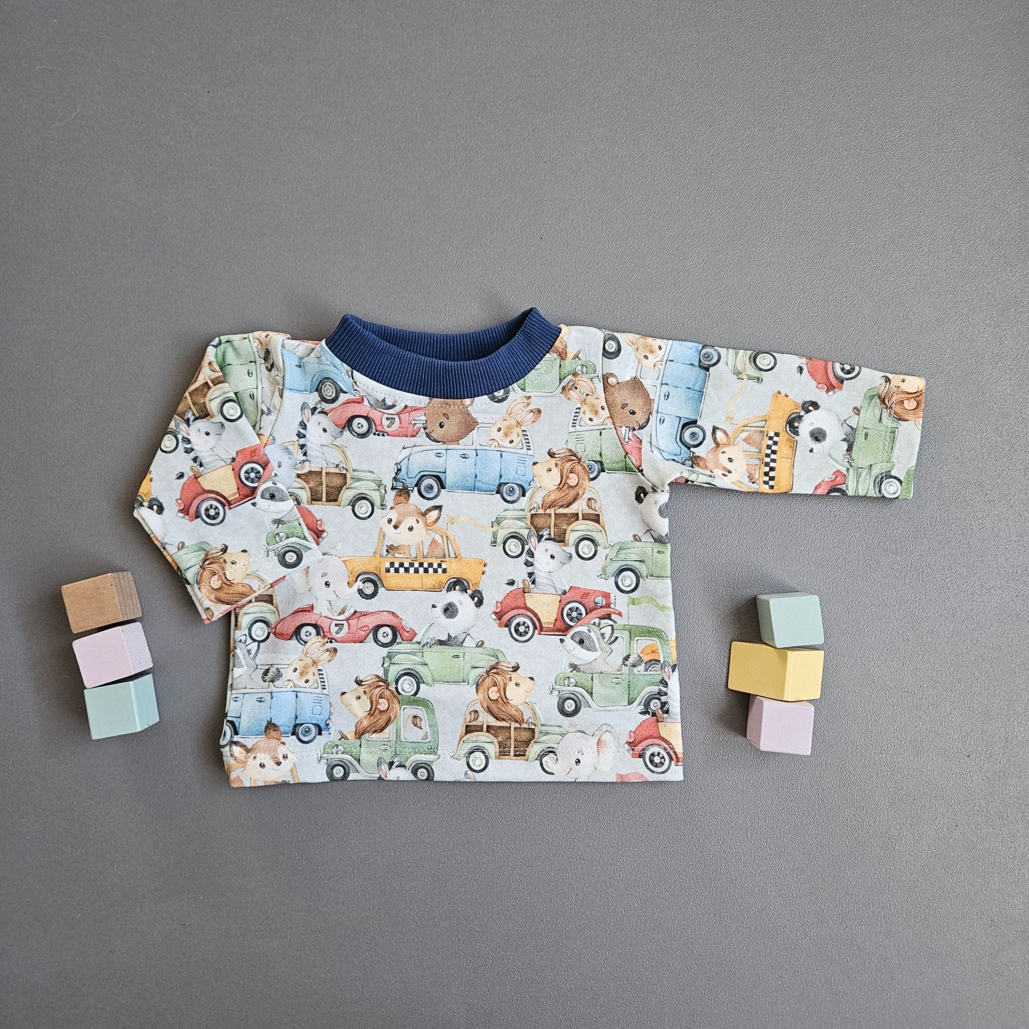 Langarmshirt Gr.62 / Autos - Kalie - Kids