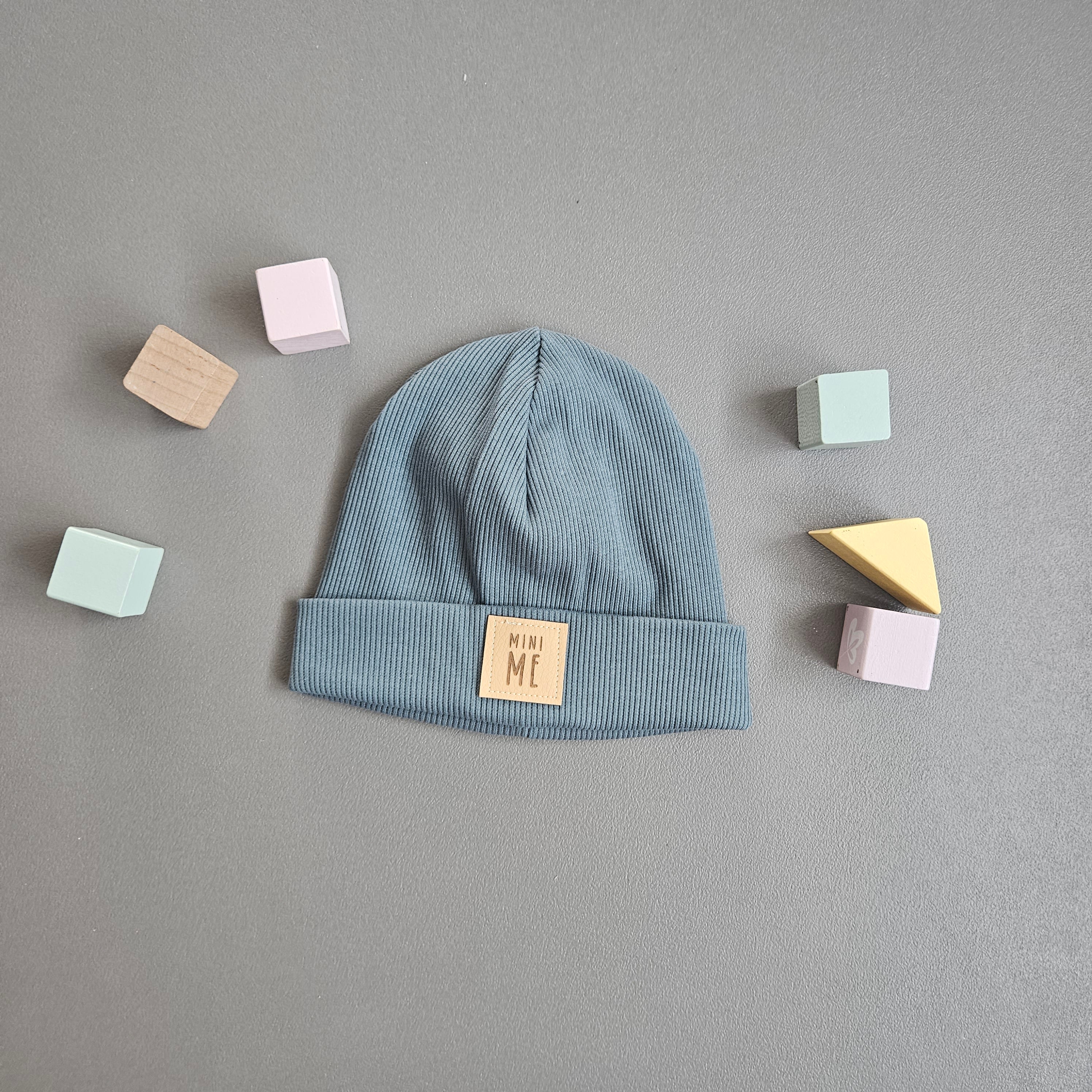 Beanie Ku.45-48cm / Mini me / blau