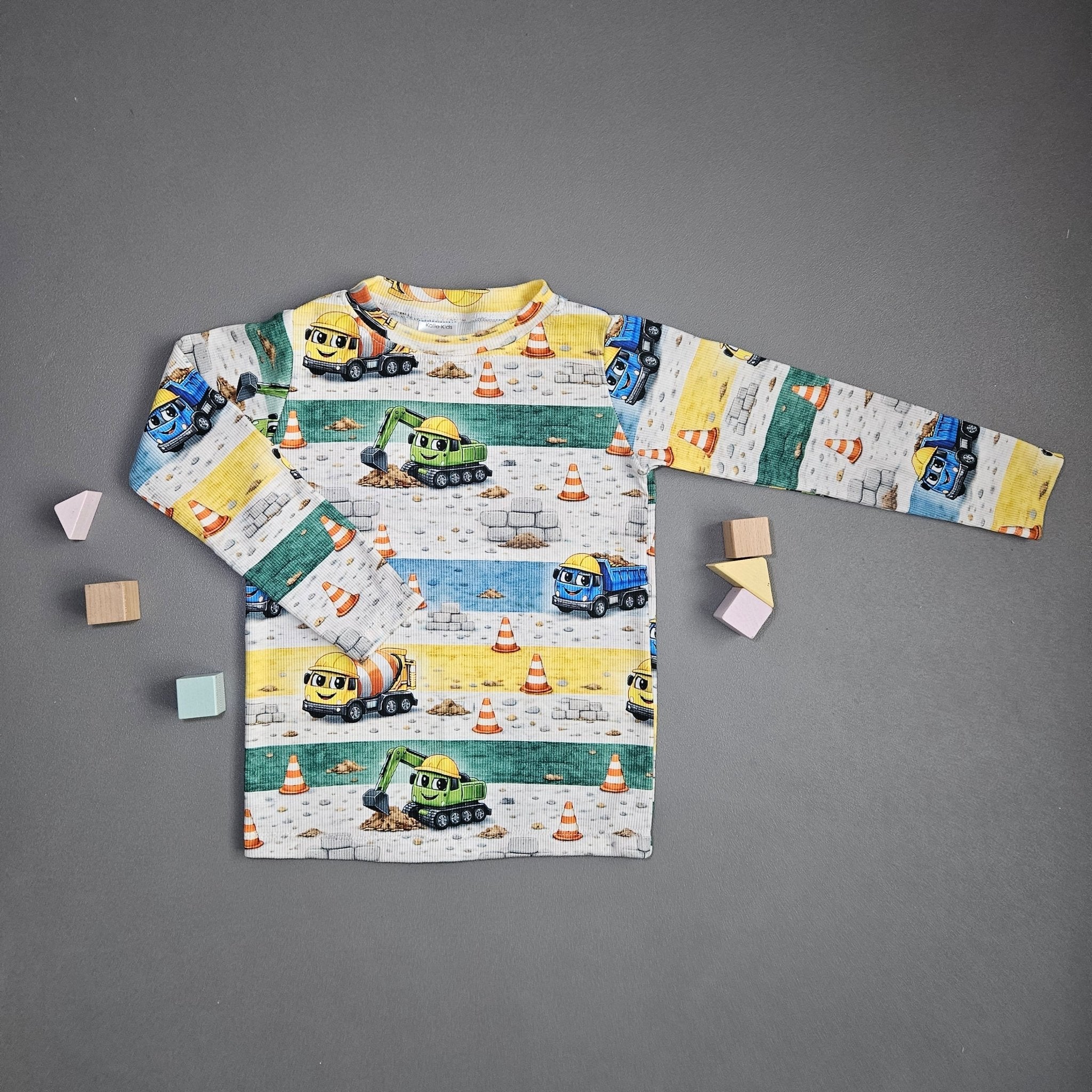 Langarmshirt Gr.104 / Baustelle - Kalie - Kids