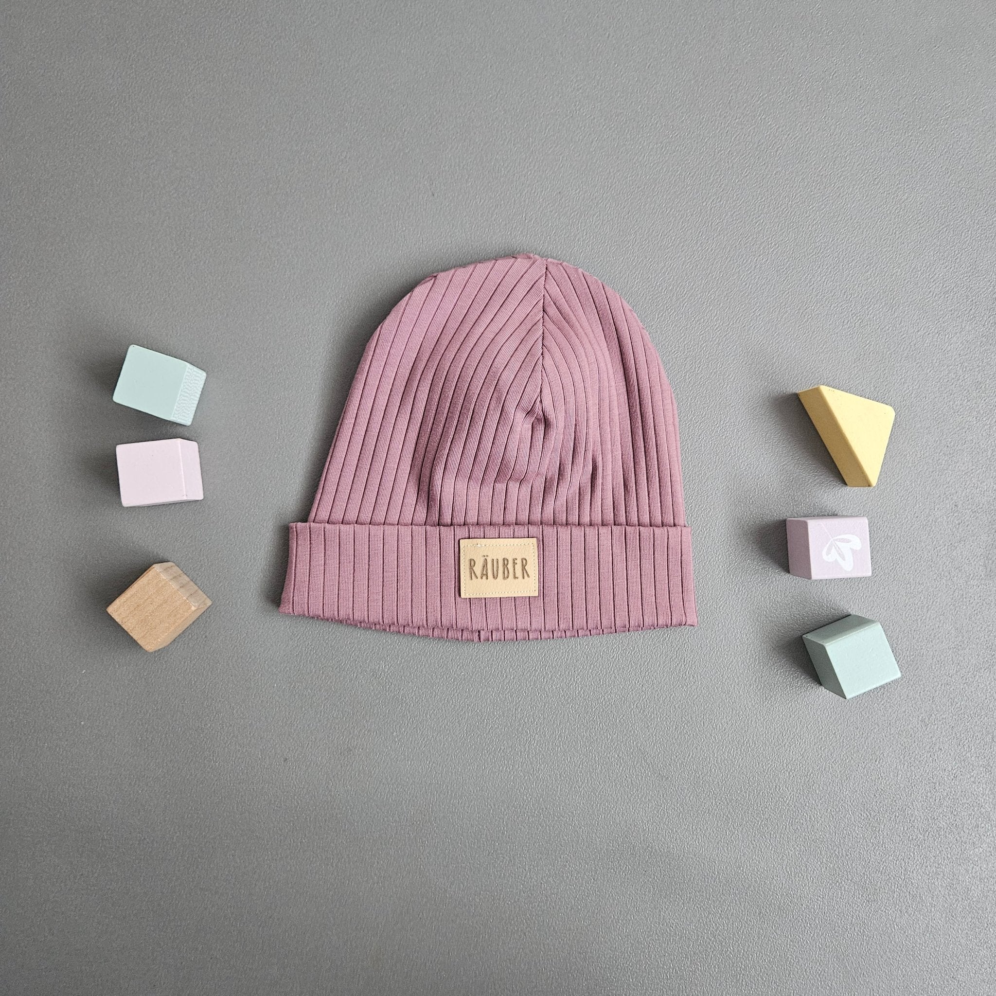 Beanie Ku. 49 - 53 cm / rosa / Räuber - Kalie - Kids