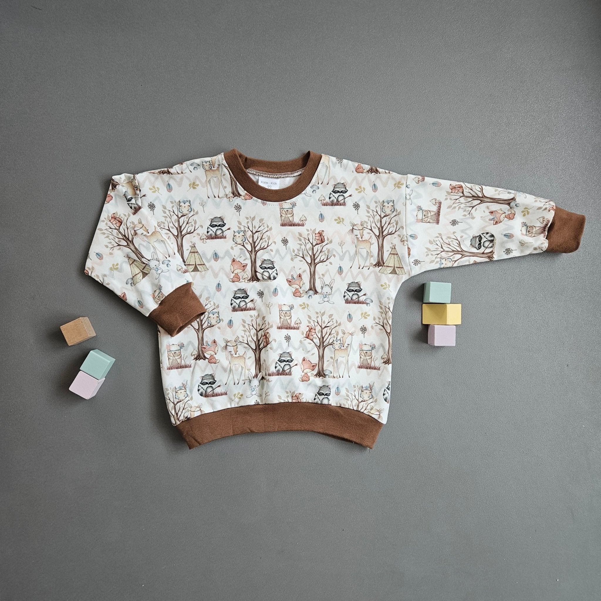 Pullover Gr.74 / Waldtiere - Kalie - Kids