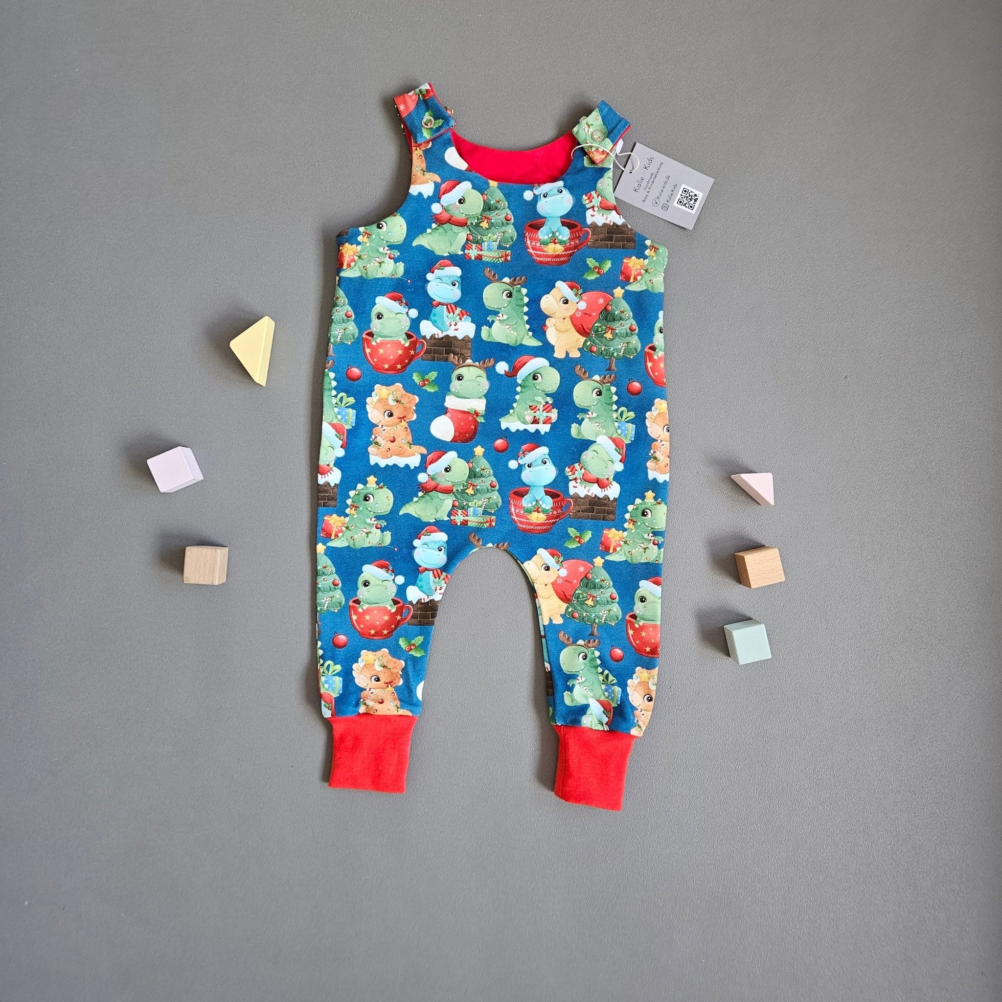 Strampler Gr.56 / Dino Weihnachten - Kalie - Kids