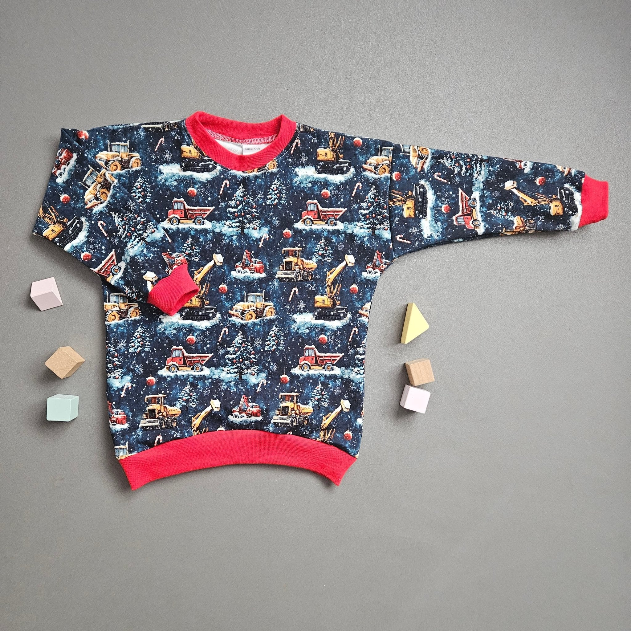 Pullover Gr.122 / Winterbaustelle - Kalie - Kids