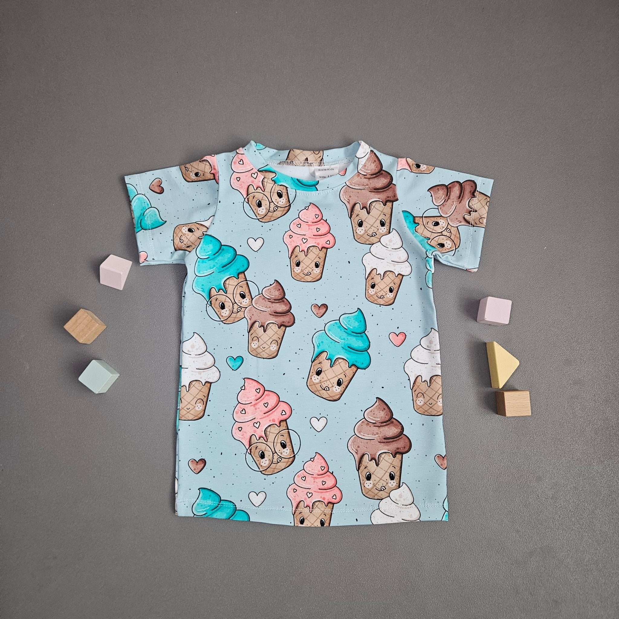 T-Shirt Gr.92 / Eis blau - Kalie - Kids