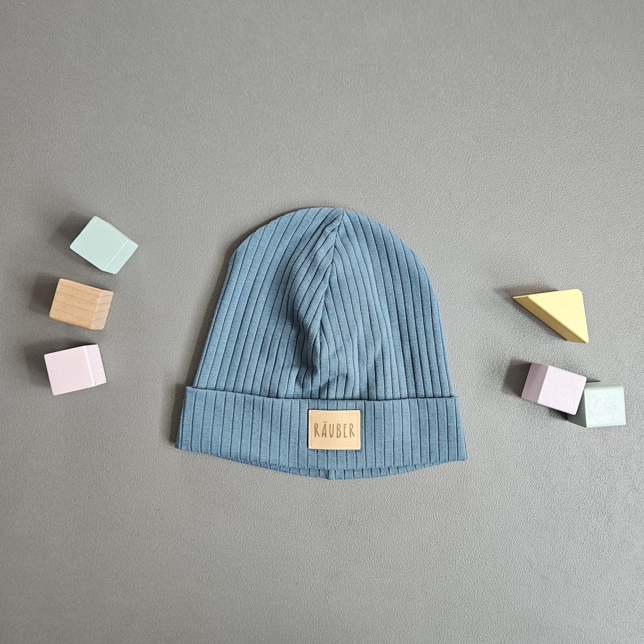 Beanie Ku. 49 - 53 cm / blau / Räuber - Kalie - Kids