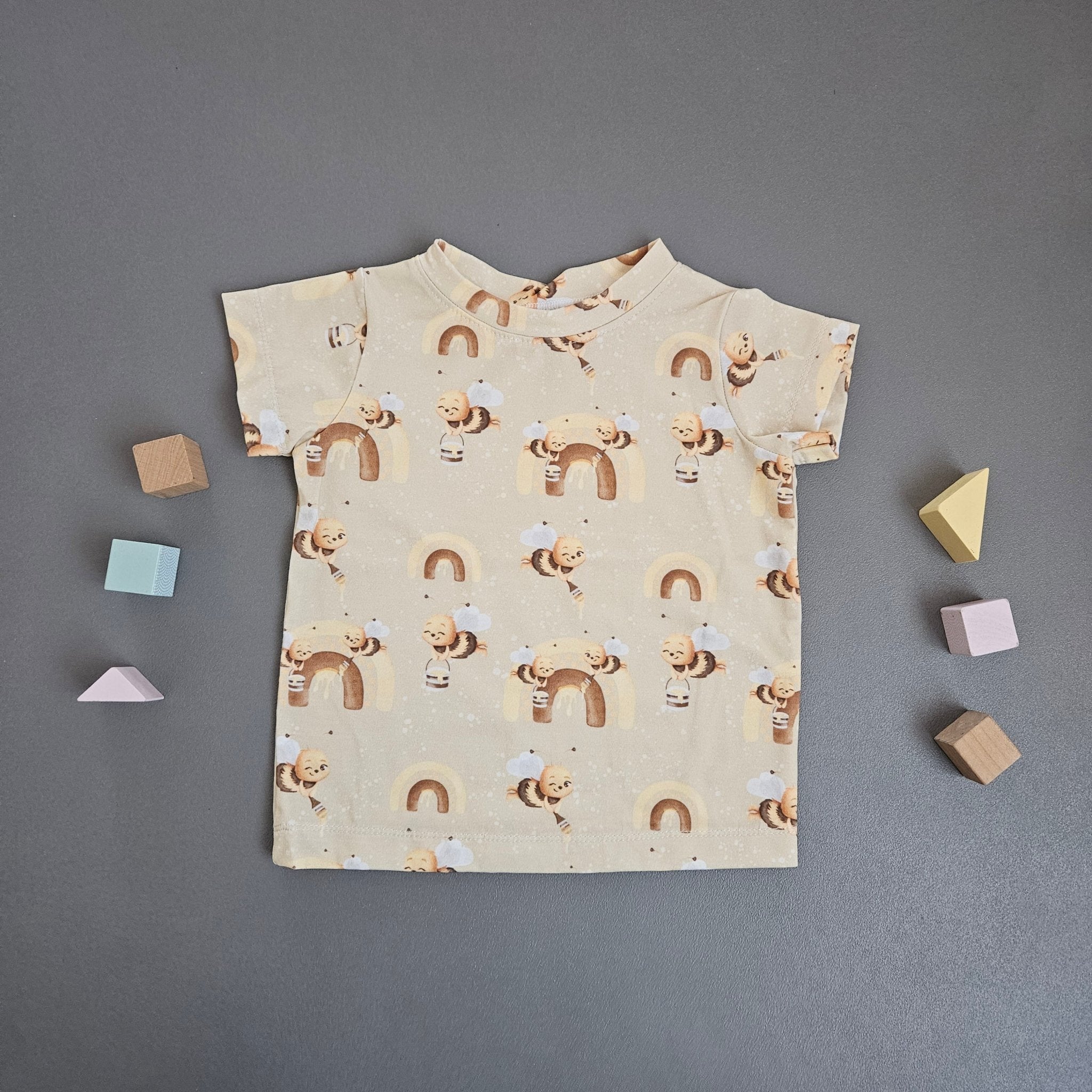 T-Shirt Gr.86 / Bienen Regenbogen - Kalie - Kids