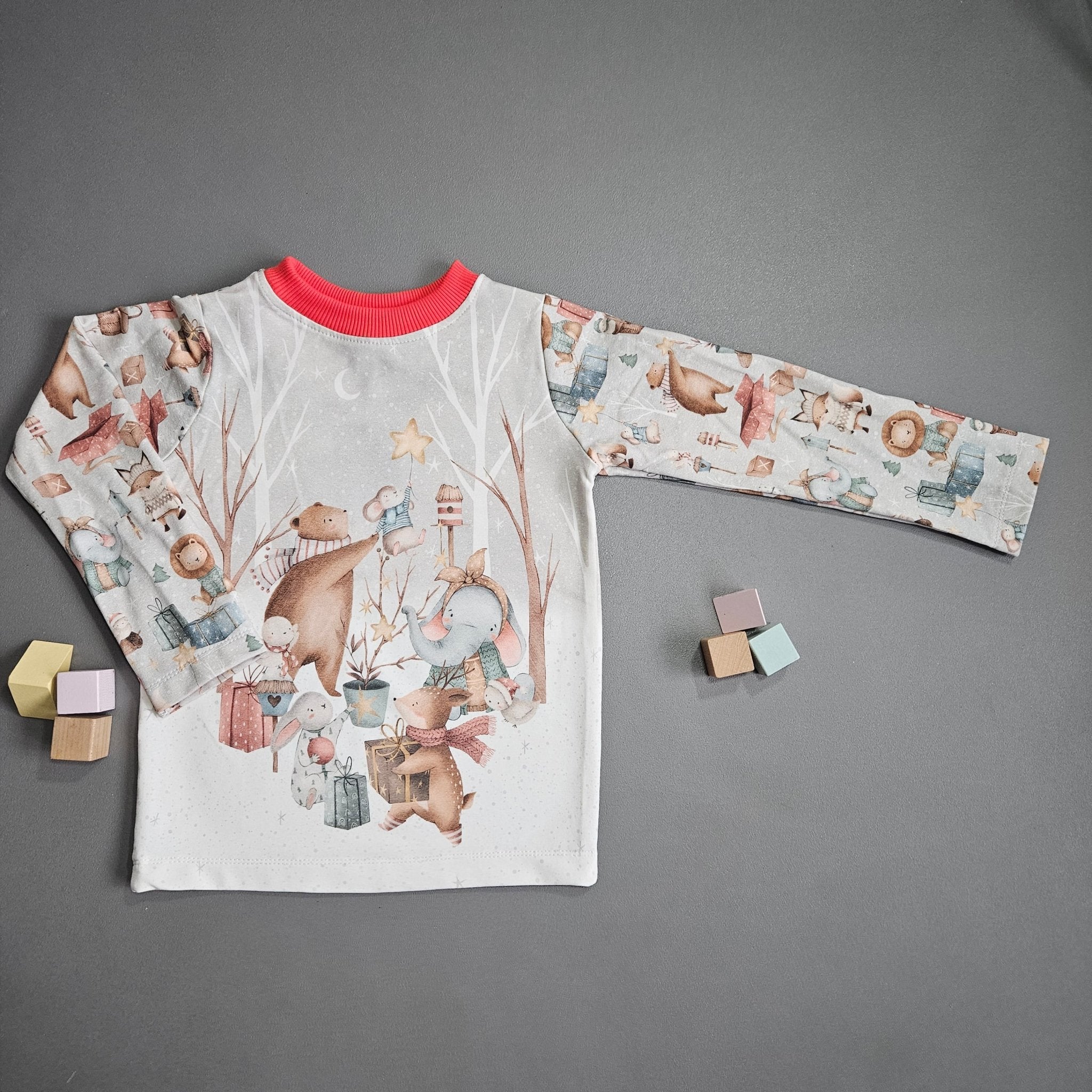 Langarmshirt Gr.122 / Weihnachts Vorbereitung - Kalie - Kids