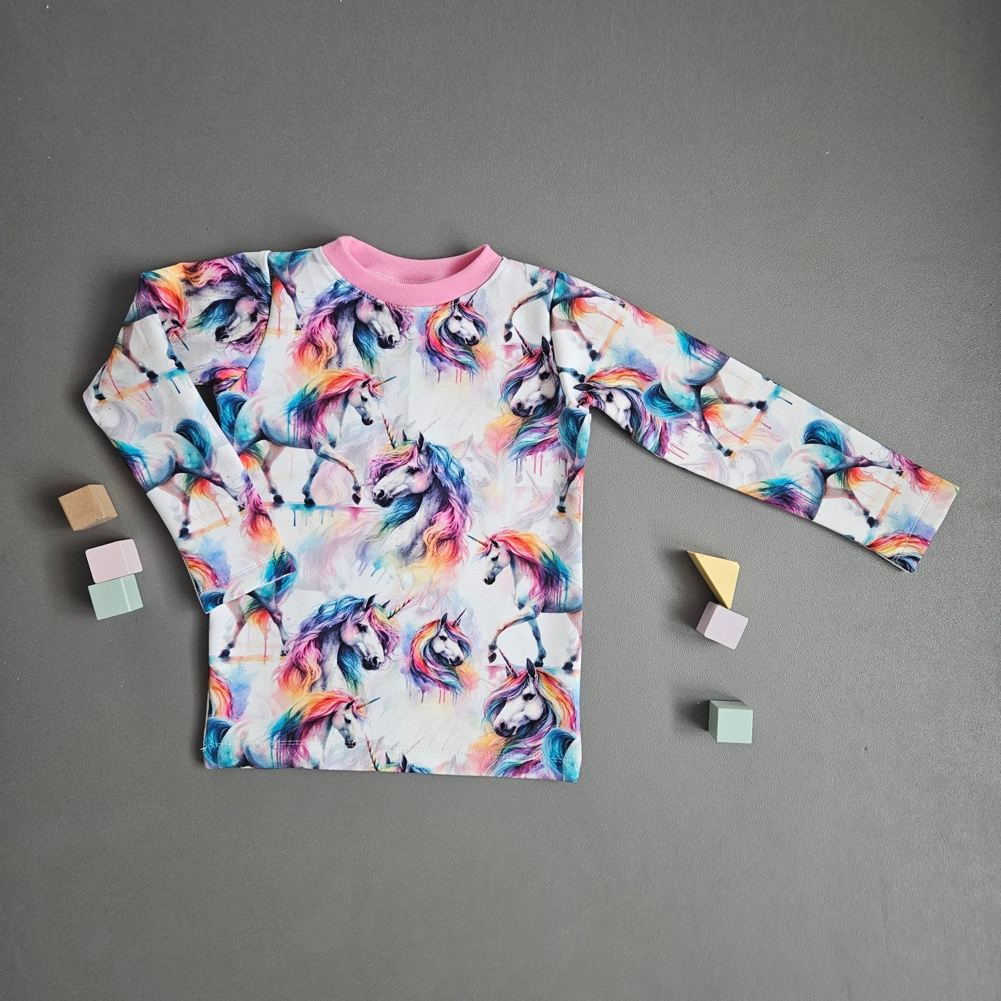 Langarmshirt Gr. 110 / Einhorn - Kalie - Kids