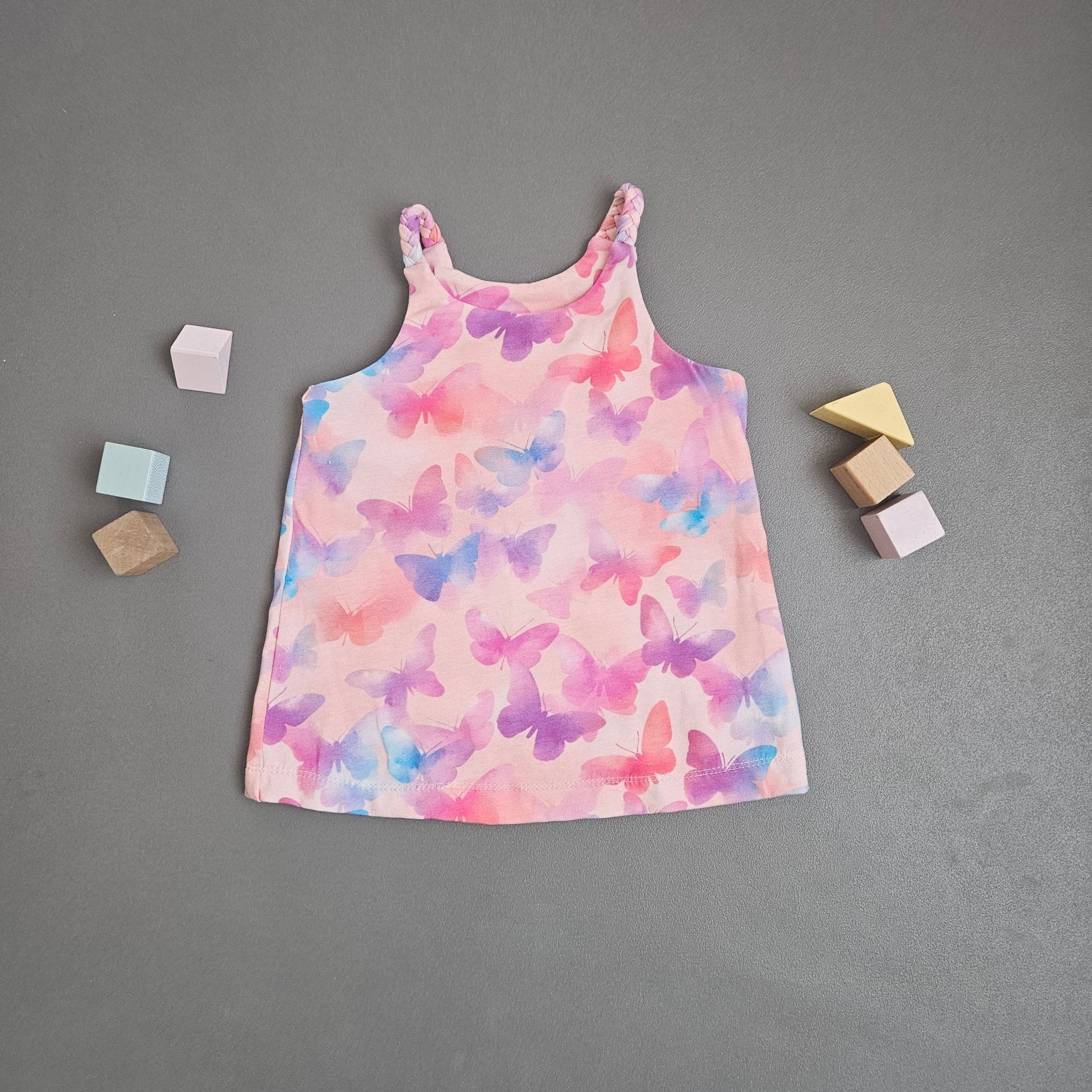Top Gr.86 / Schmetterlinge pink - Kalie - Kids