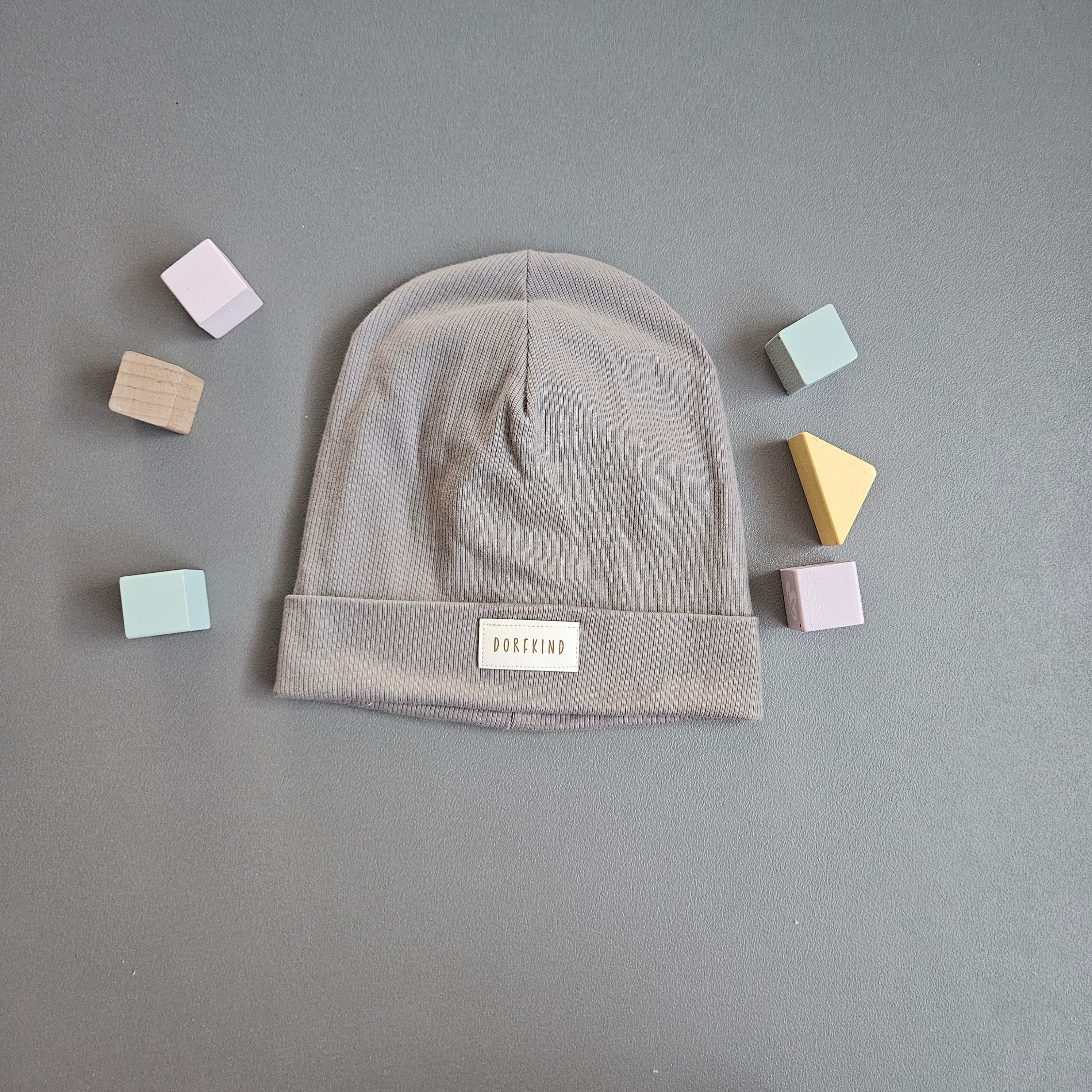 Beanie Ku. 54-59cm / Dorfkind grau
