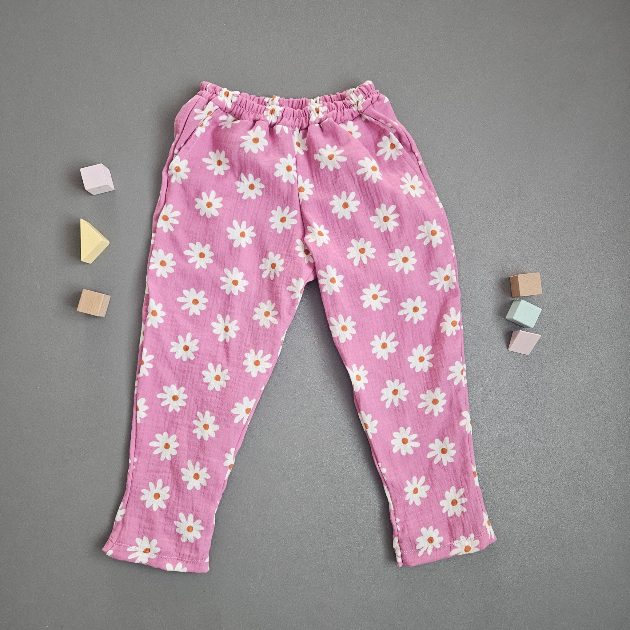 Musselin Hose / Gänseblümchen / Gr. 92 - Kalie - Kids