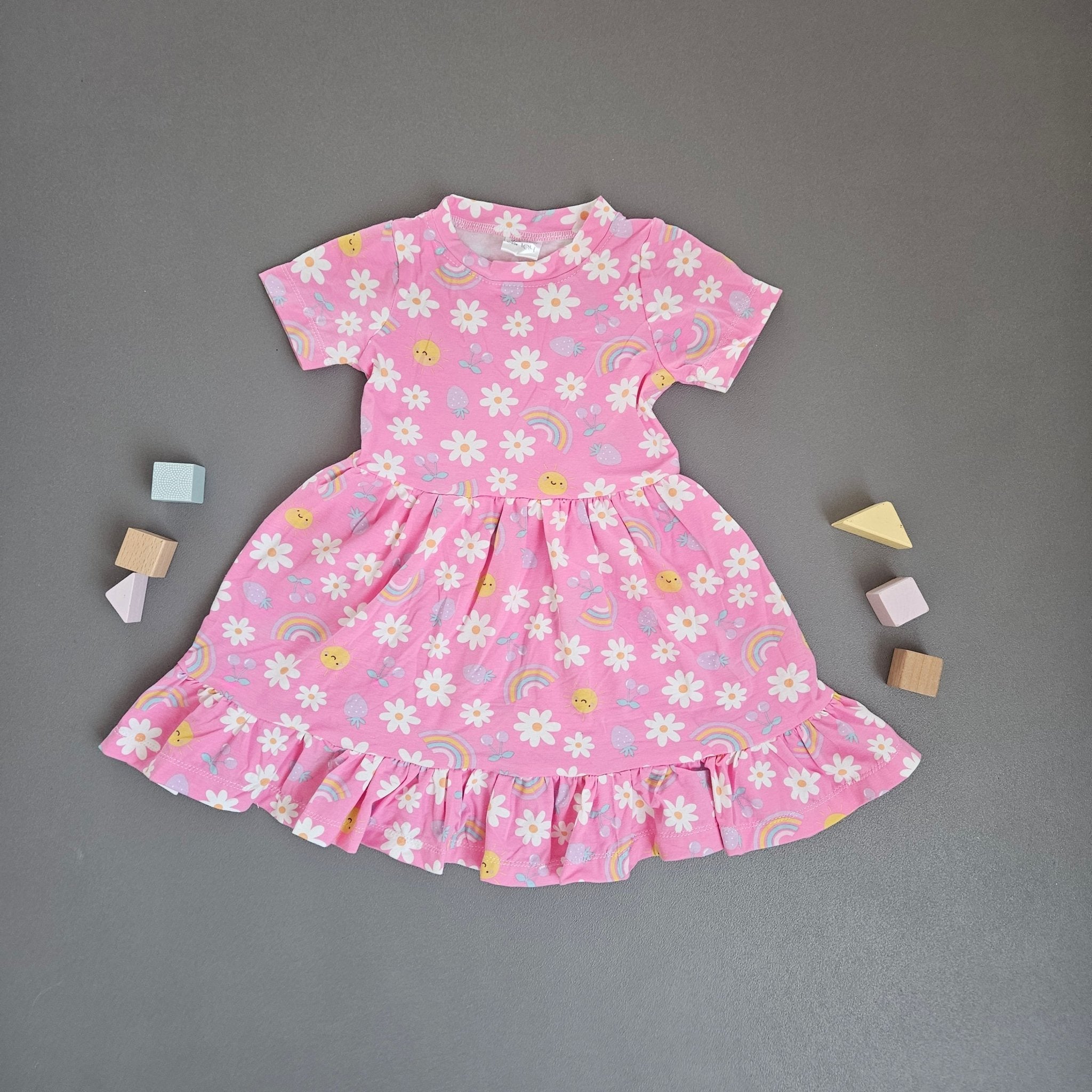 Stufenkleid Gr.104 / pink - Kalie - Kids