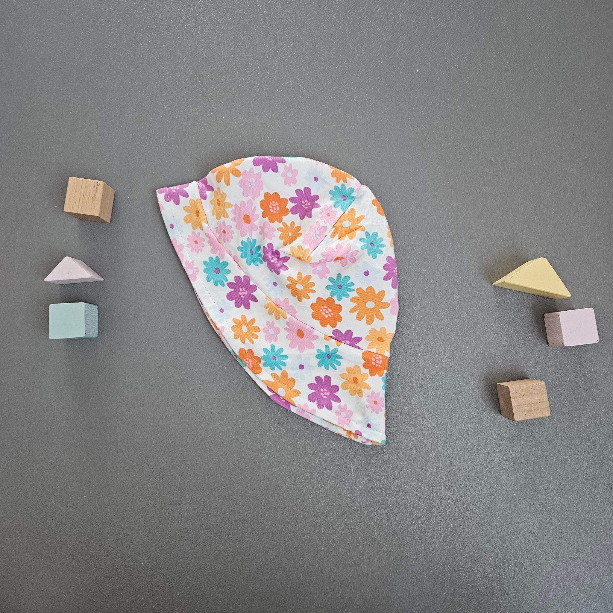 Sonnenhut Ku.50 - 54cm / Bunte Blümchen - Kalie - Kids