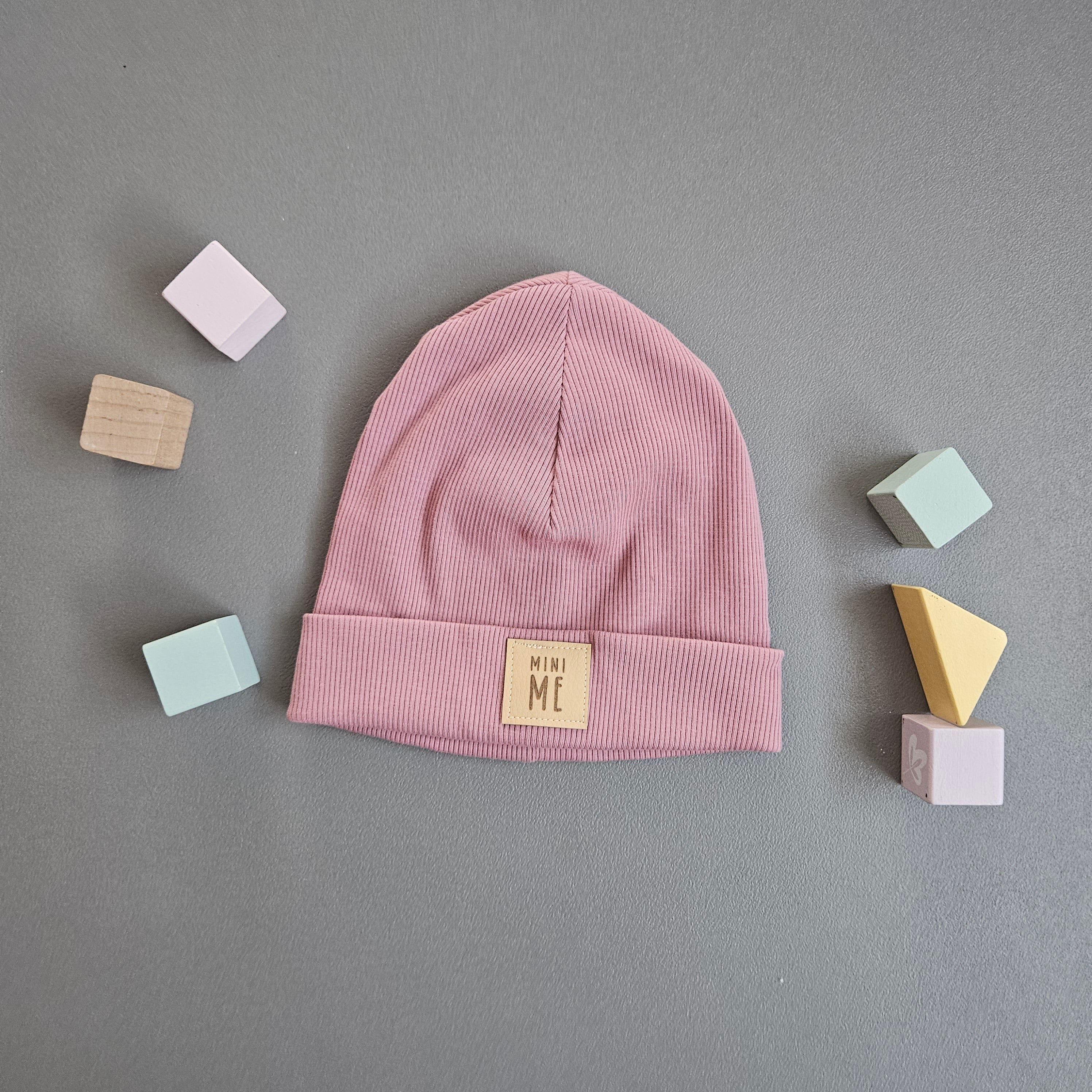 Beanie Ku.49-53 cm / Mini me / rosa