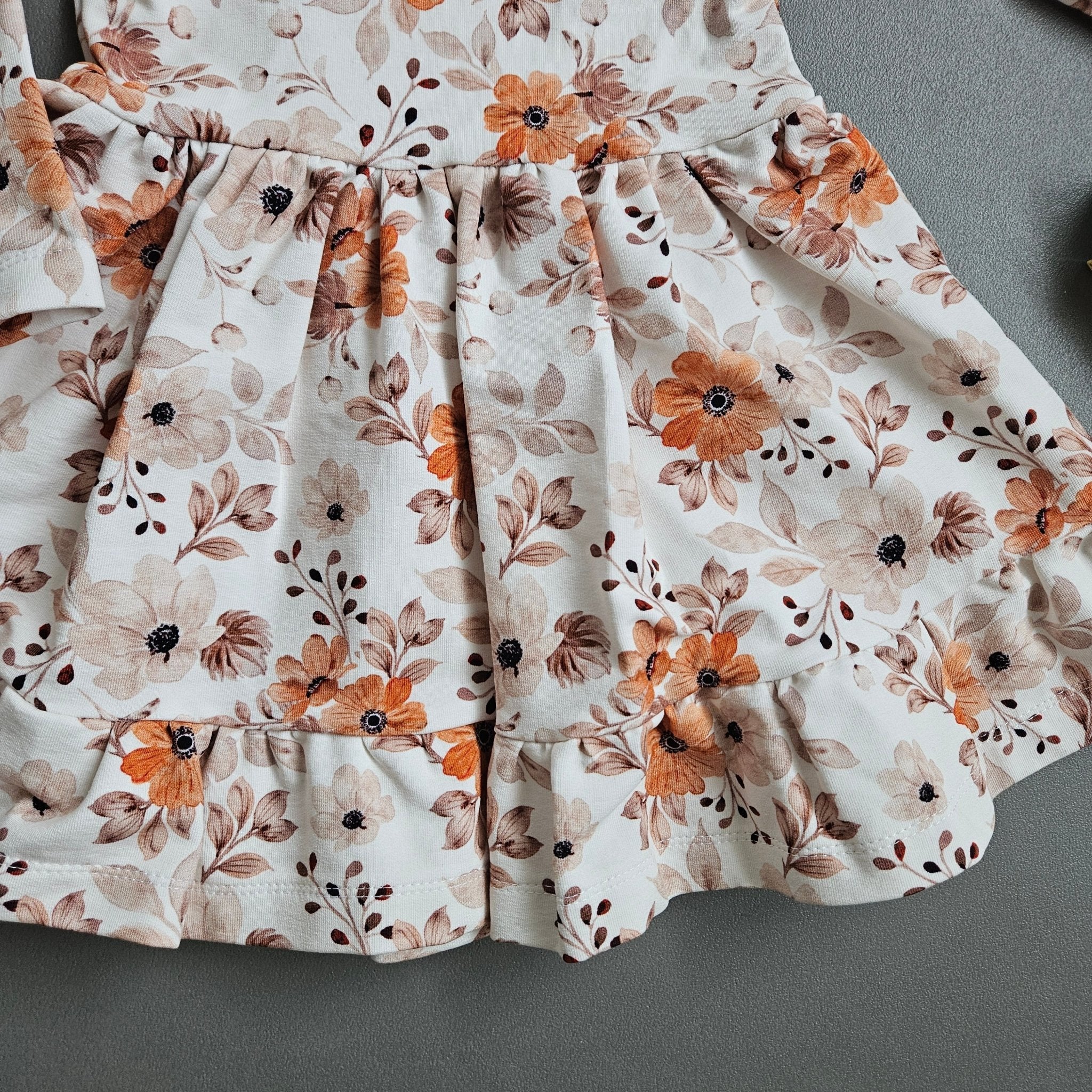 Kleid Gr.86 / Blumen orange - Kalie - Kids