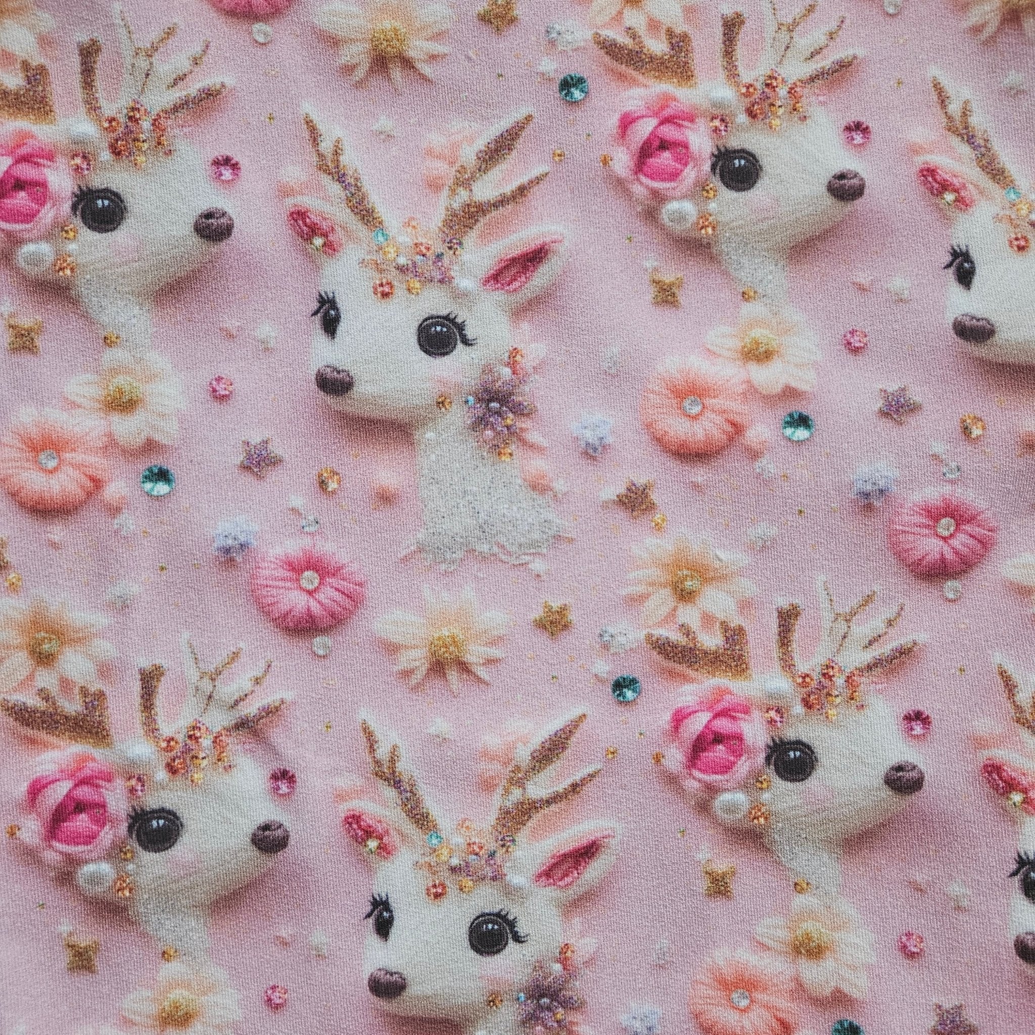 Pullover Gr.116 / Winterblüten Reh - Kalie - Kids